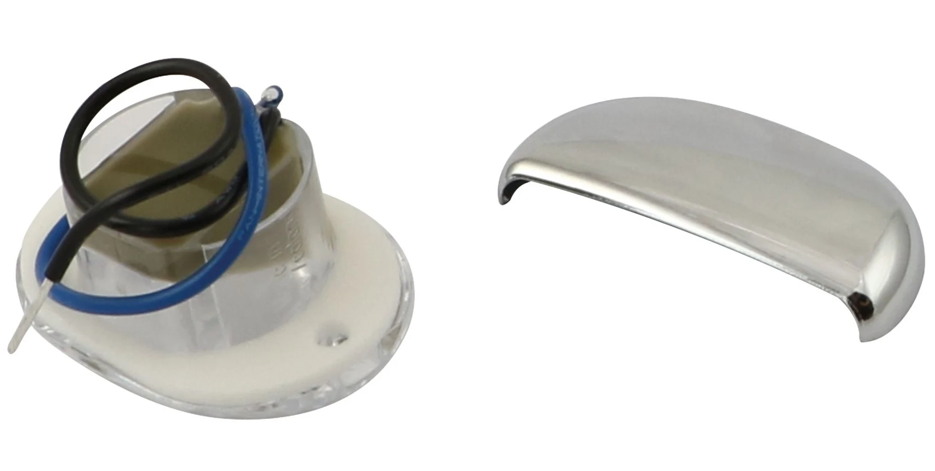 Lampe à gradins Hella Marine LED Chromé bleu 12/24 V