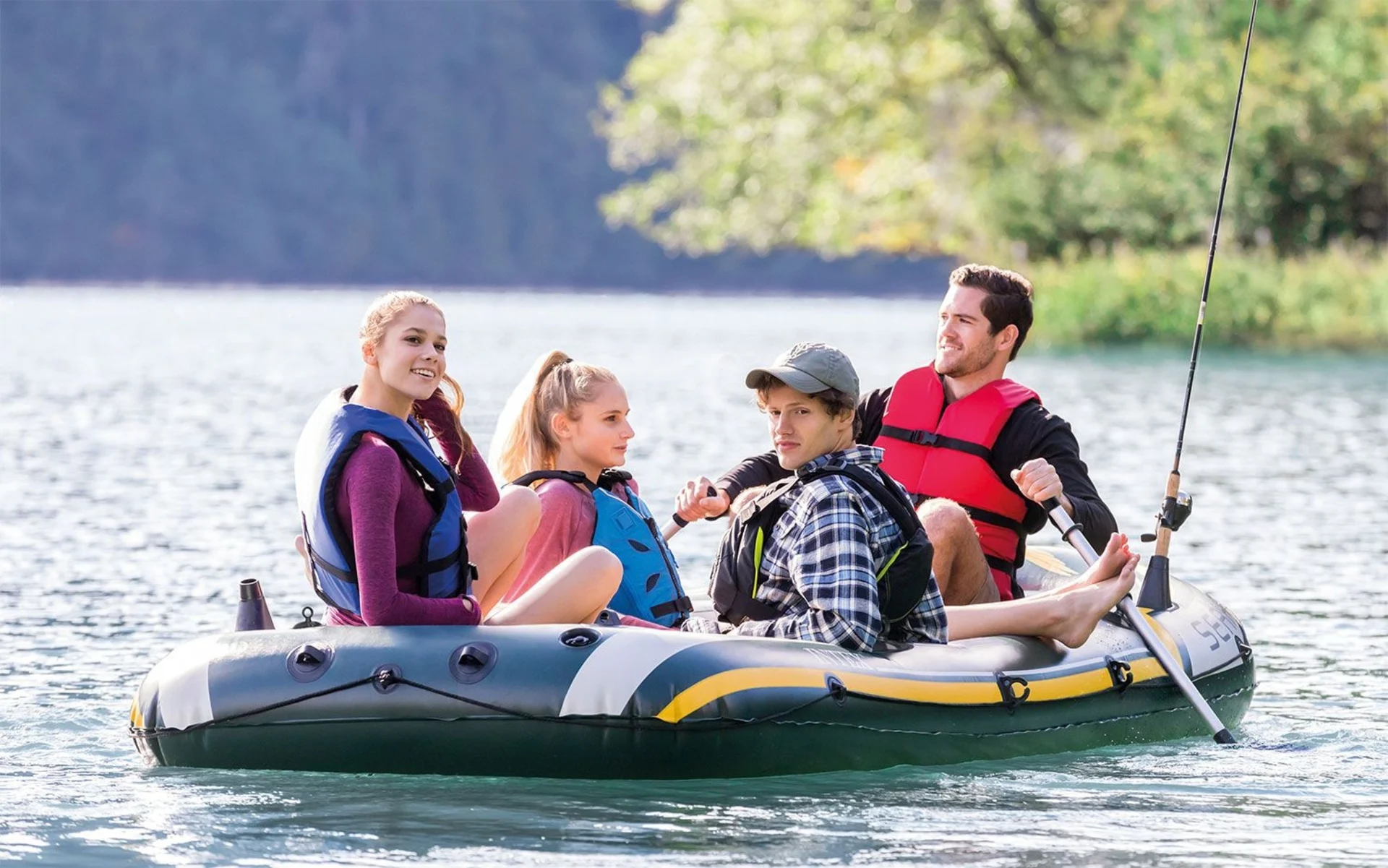 Intex Schlauchboot Seahawk 4 Personen