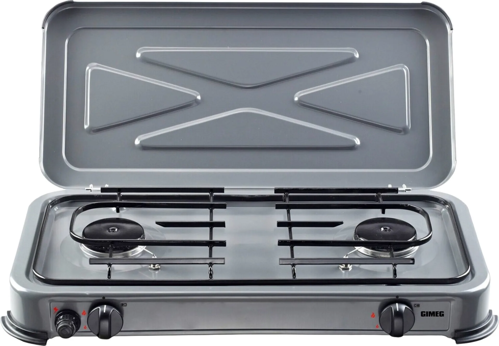 Gimeg Gaskocher 2 Flammen grau Gimeg Gaskocher 2 Flammen grau