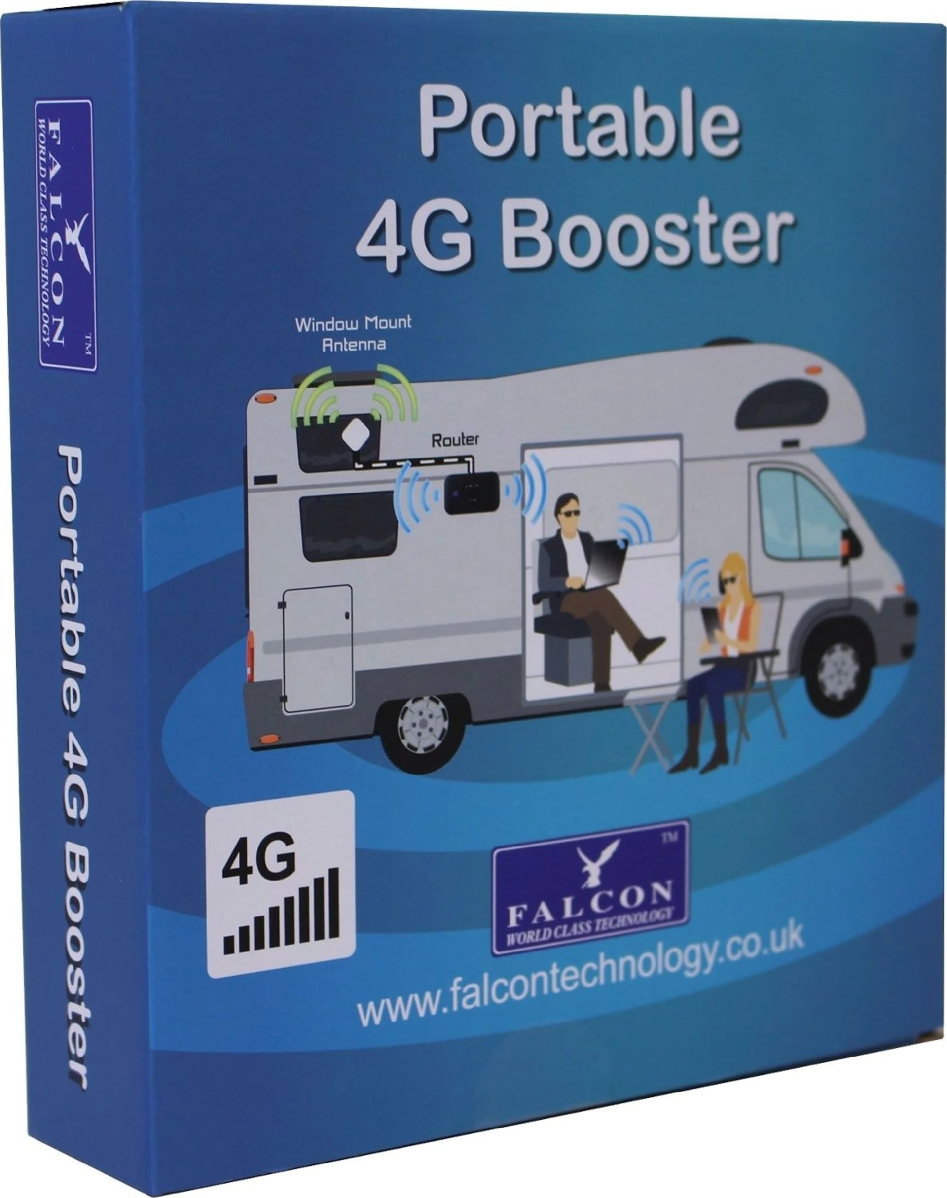 Falcon DIY 4G LTE Internet Fensterantenne inkl. mobilen tragbaren WLAN-Router