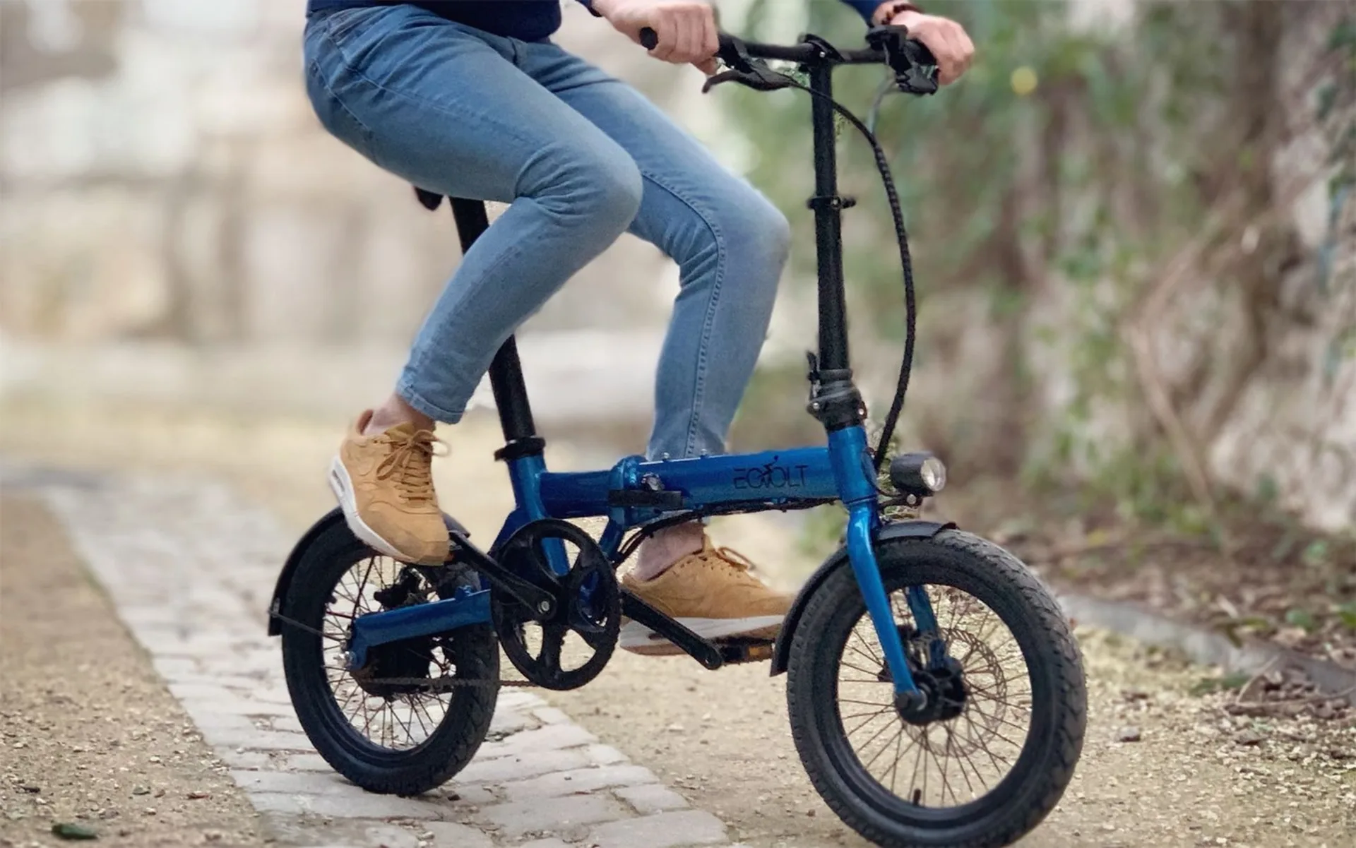 Eovolt City Saphir Bleu Vélo électrique pliable
