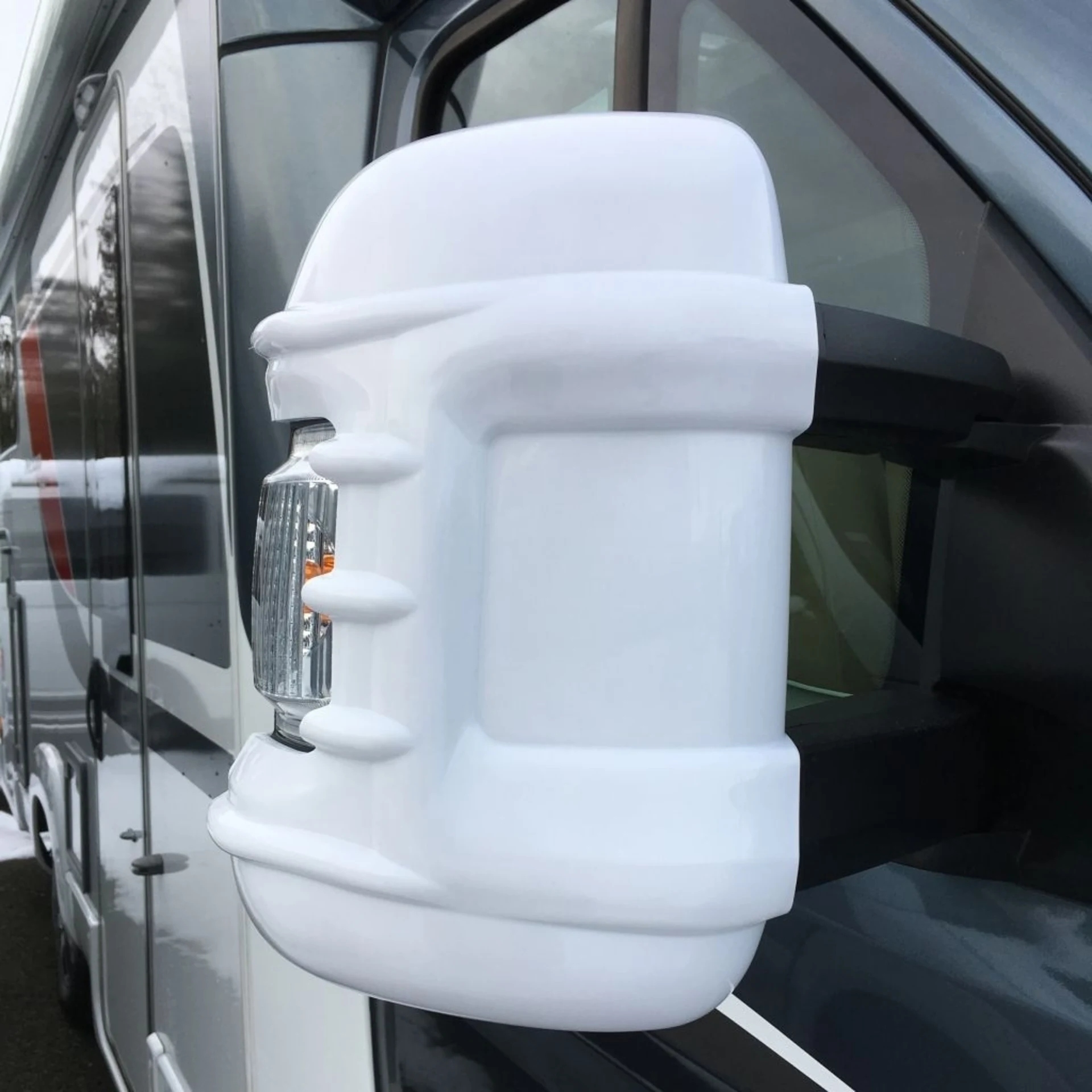 Spiegelschutz schwarz, für Fiat Ducato ab 2007