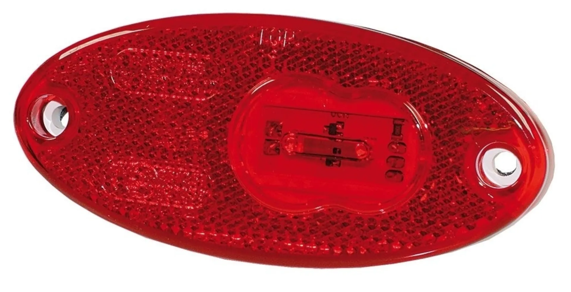WAS - LED-Positionsleuchte 12/24V rot 102x46mm, Kabel 500mm