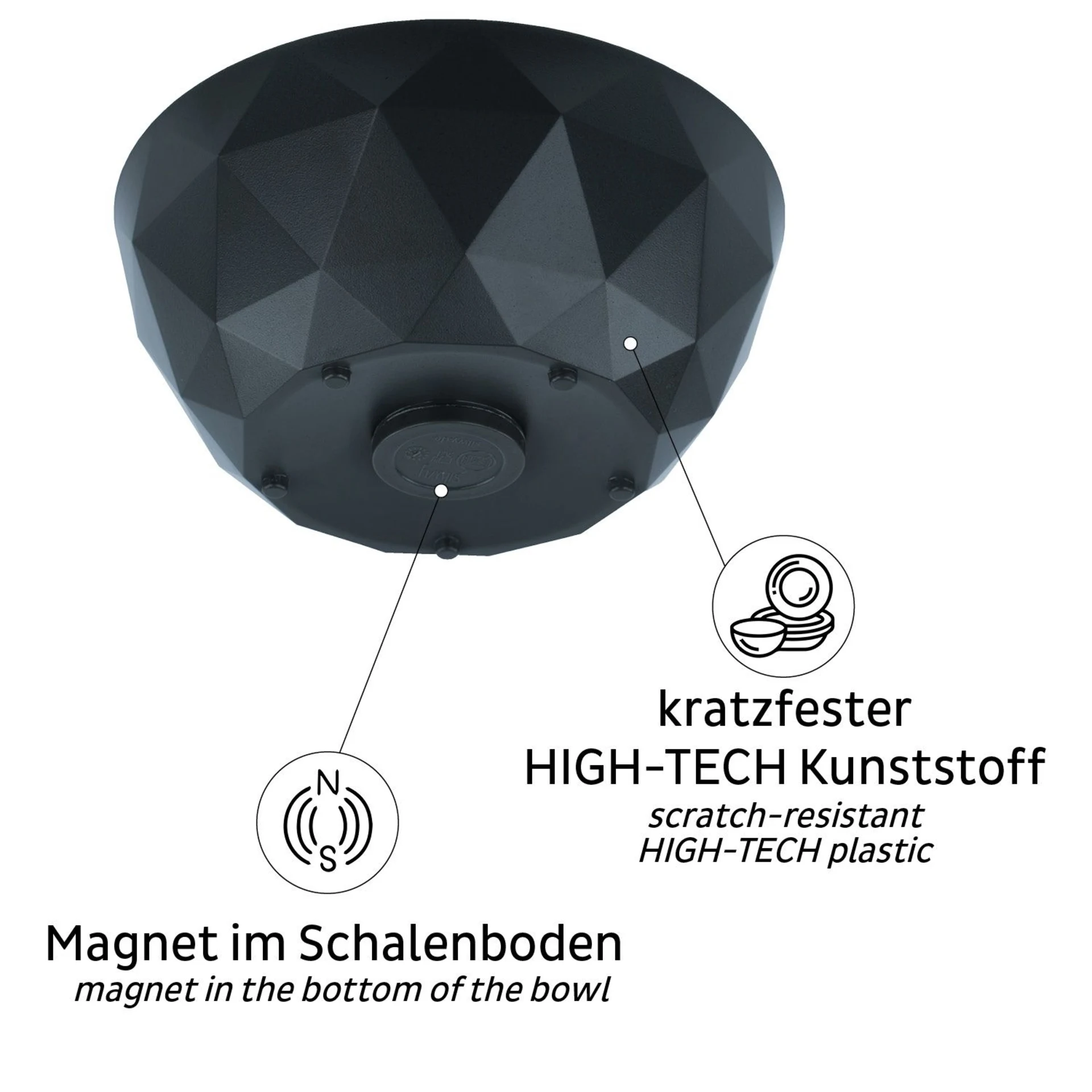silwy® Super-Magnet-Bowl (2er-Set) GREY