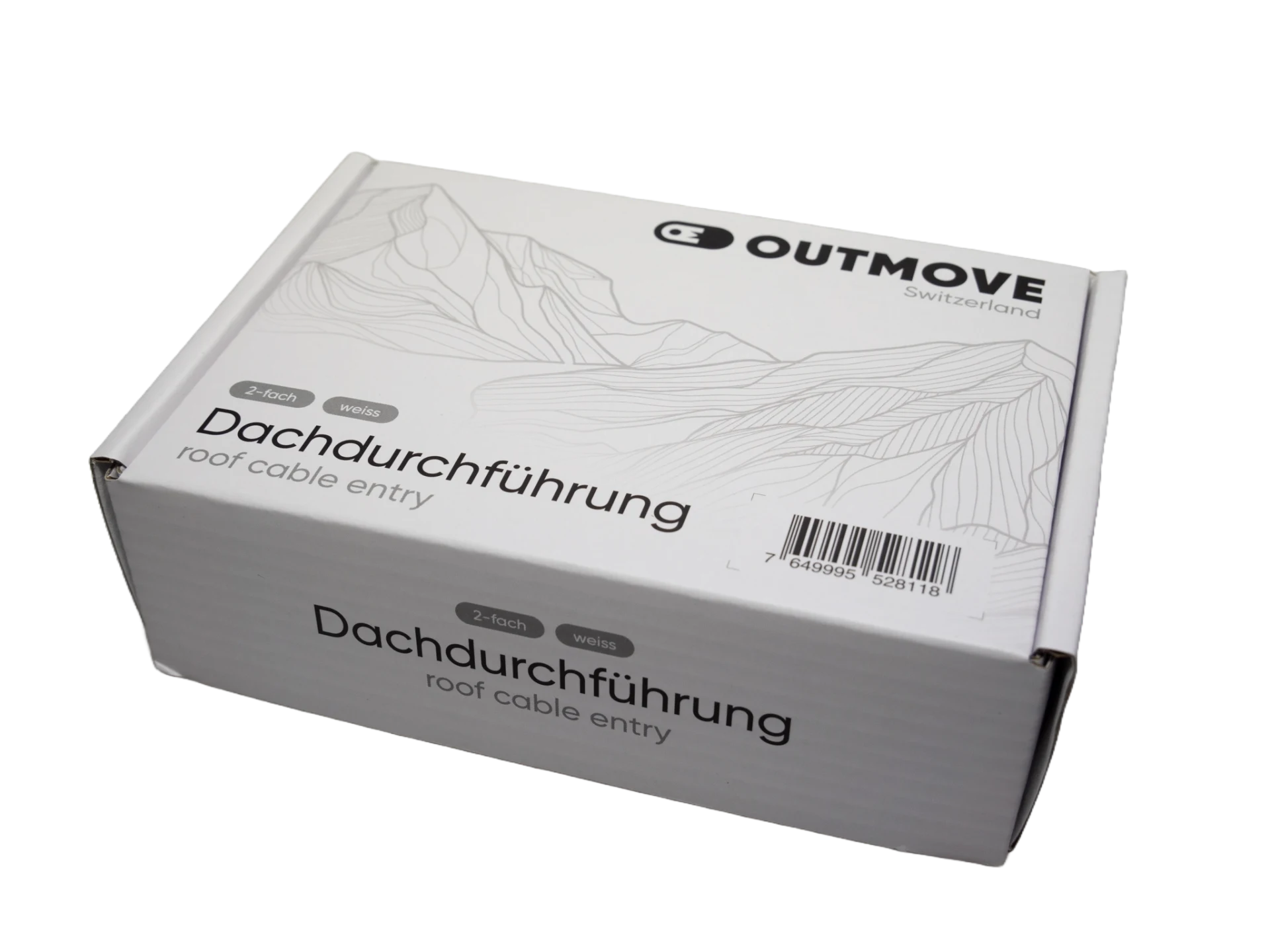Outmove Dachdurchführung 2-fach - weiss