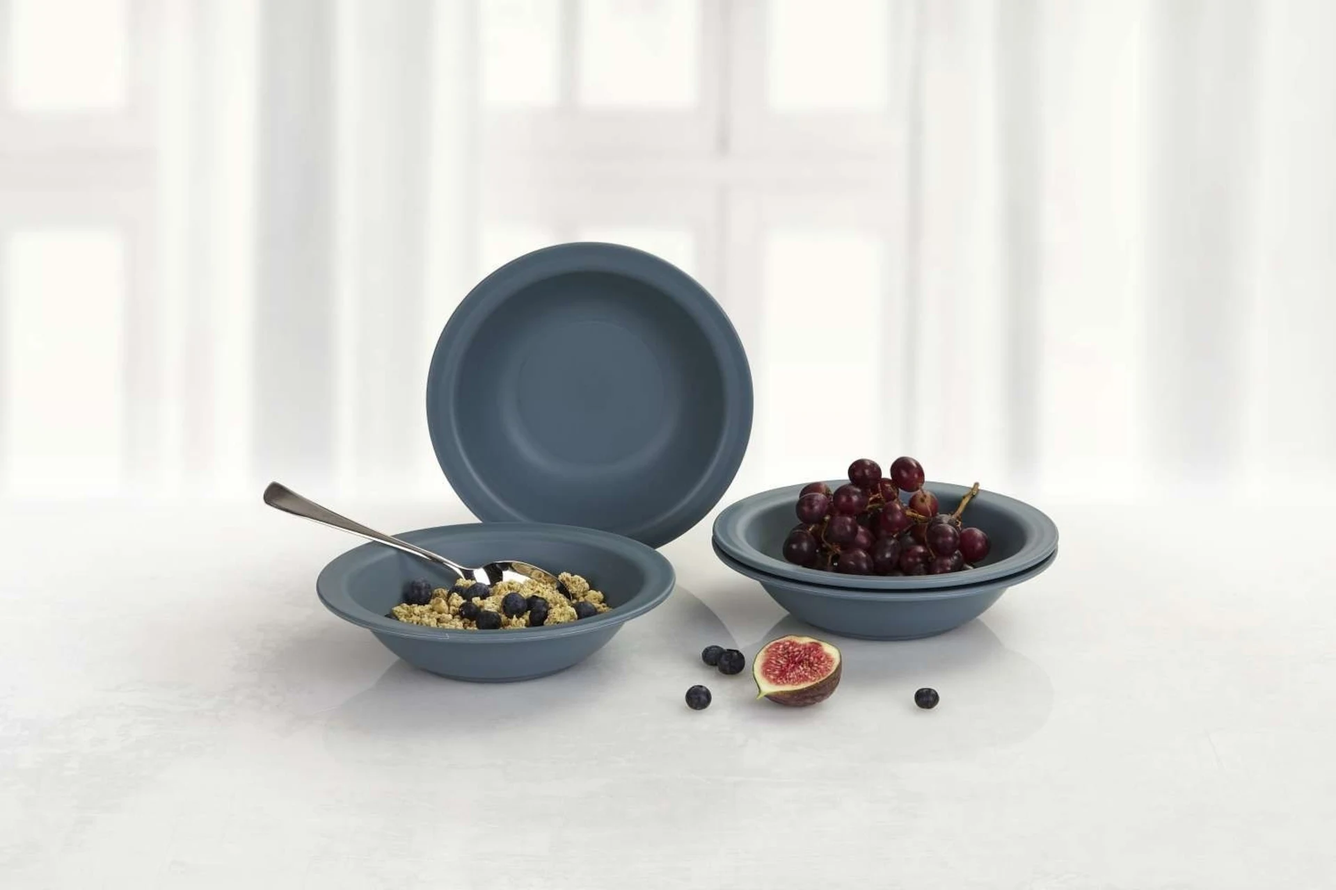 Berger Kynne Assiette à soupe set 4 pcs. bleu