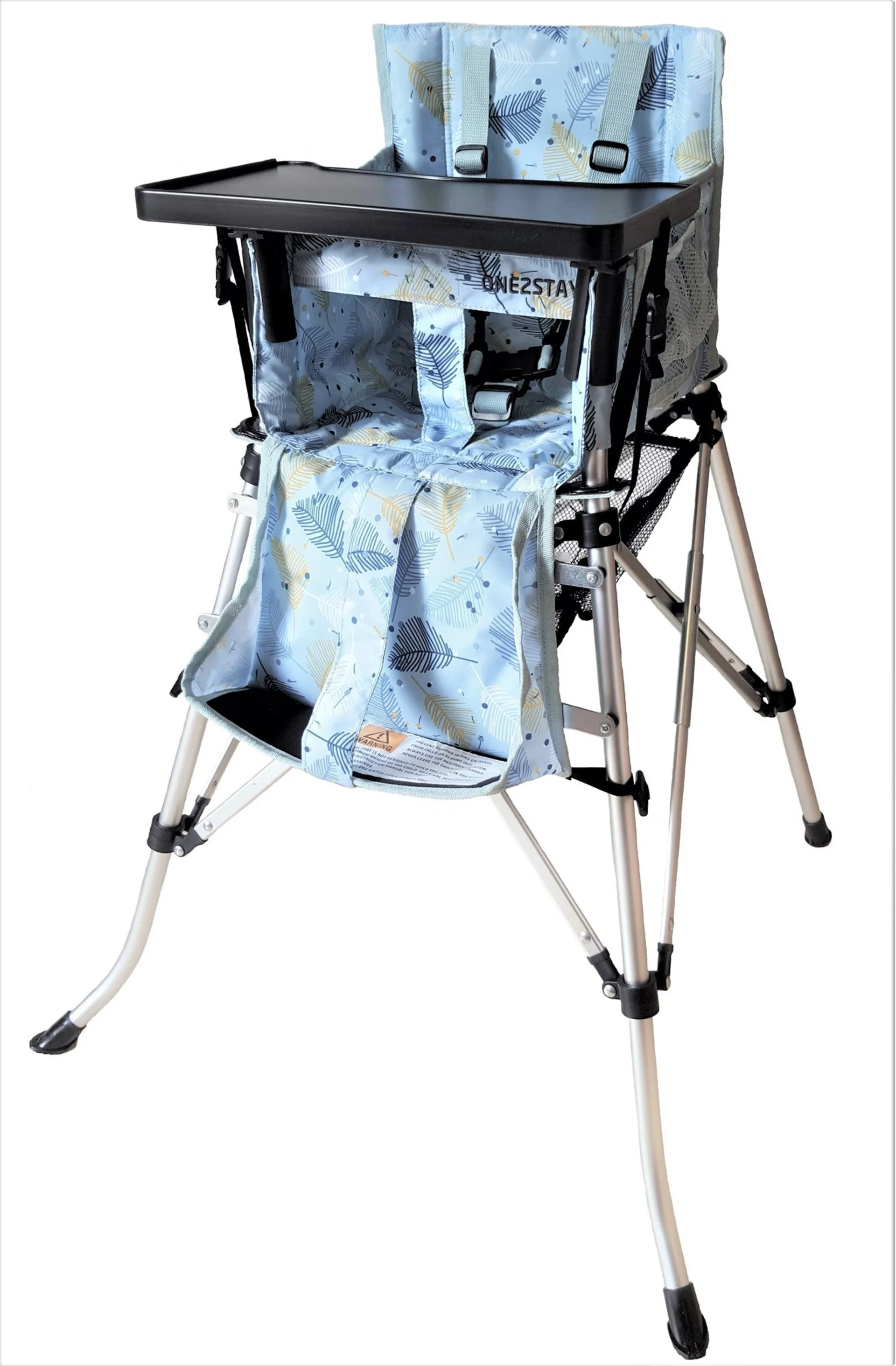 One2Stay faltbarer Kinderhochstuhl inkl. Tablett hellblau