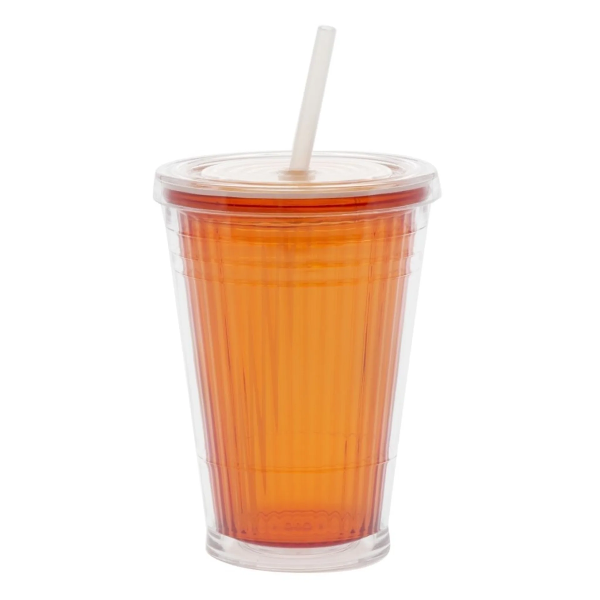 Gobelet isotherme avec paille 450 ml