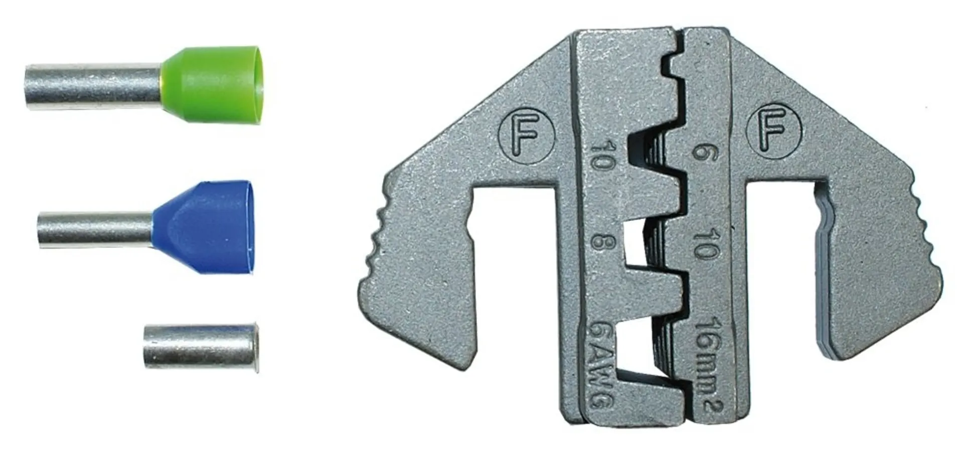 Pressformen F zu Rätschen-Presszange passend zu Presszange GL0601/PZ