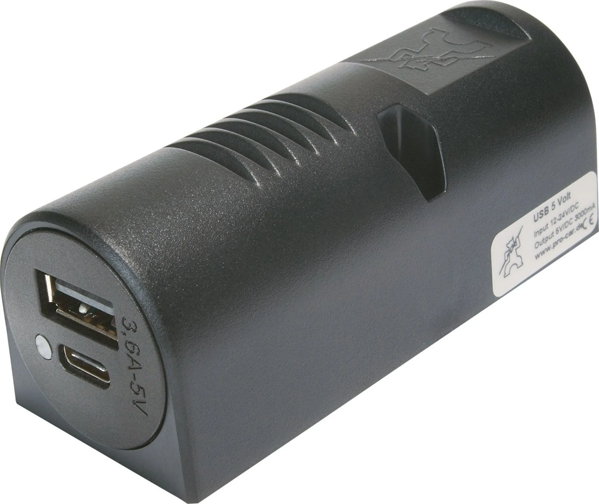 Double prise USB-C/A EV 3,6A pour montage en surface