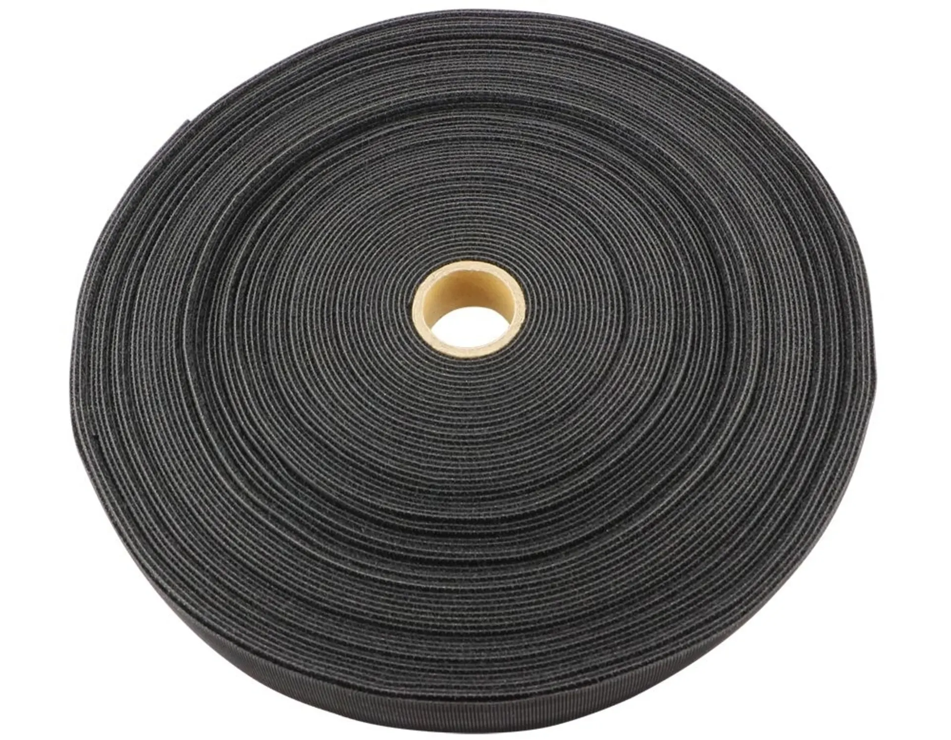 1 Rolle à 5m Mono-Klettband 20mm ohne Kleber 20mm x 5m sz., endlos, wiederverwendbar