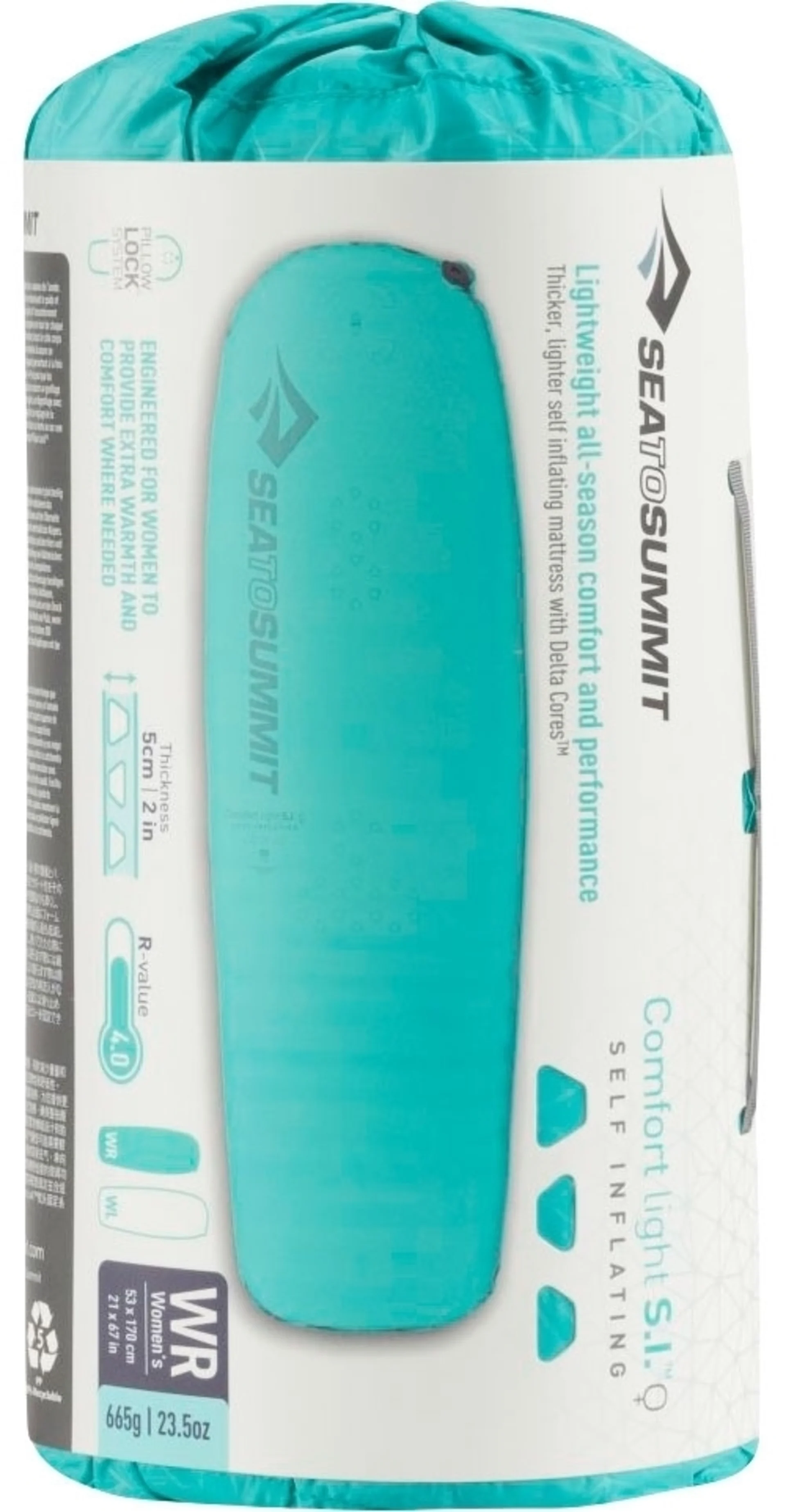 Sea to Summit Comfort Light Self Inflating Mat selbstaufblasend, Women's Regular