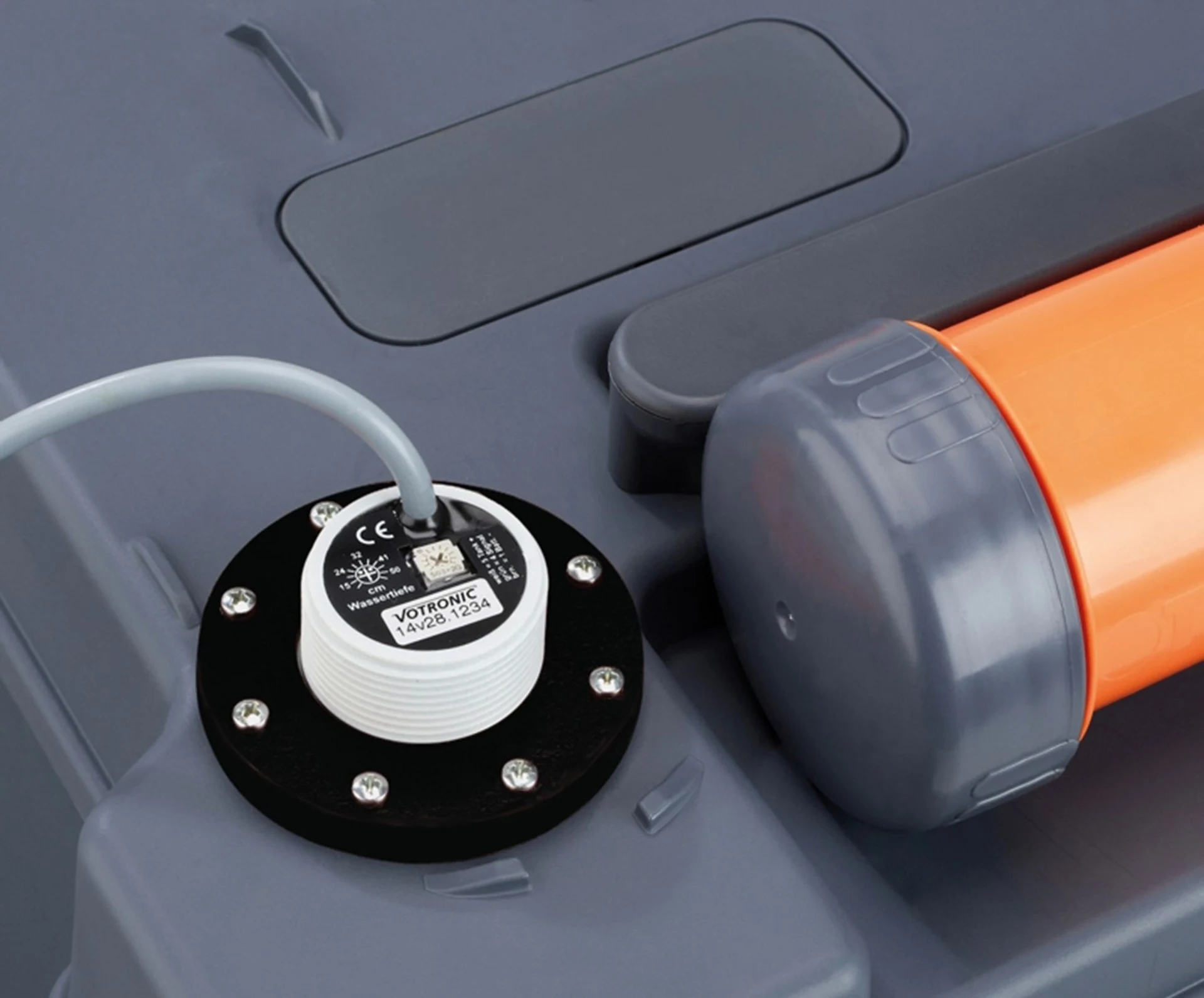 Votronic Indicateur de niveau pour les réservoirs à cassette WC et les réservoirs à matières fécales