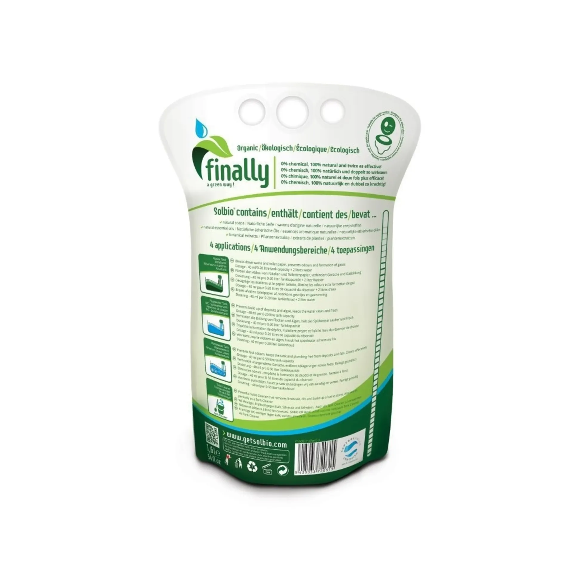 Solbio Original Biologische Sanitärflüssigkeit 1,6 Liter