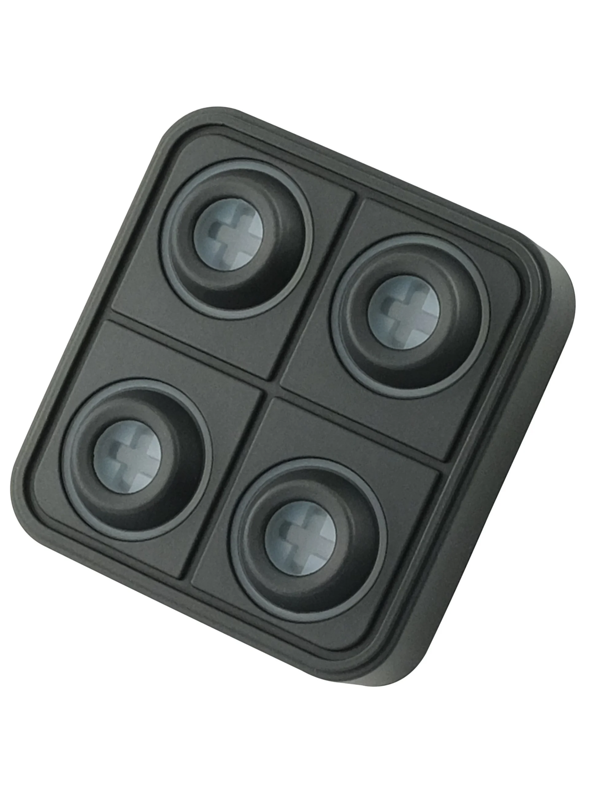Clavier à 4 touches (2x2), CAN, connecteur allemand - 12 / 24 V IP67, inserts de symboles configurables 15 mm Clavier à 4 touches (2x2), CAN, connecteur allemand - 12 / 24 V IP67, inserts de symboles configurables 15 mm