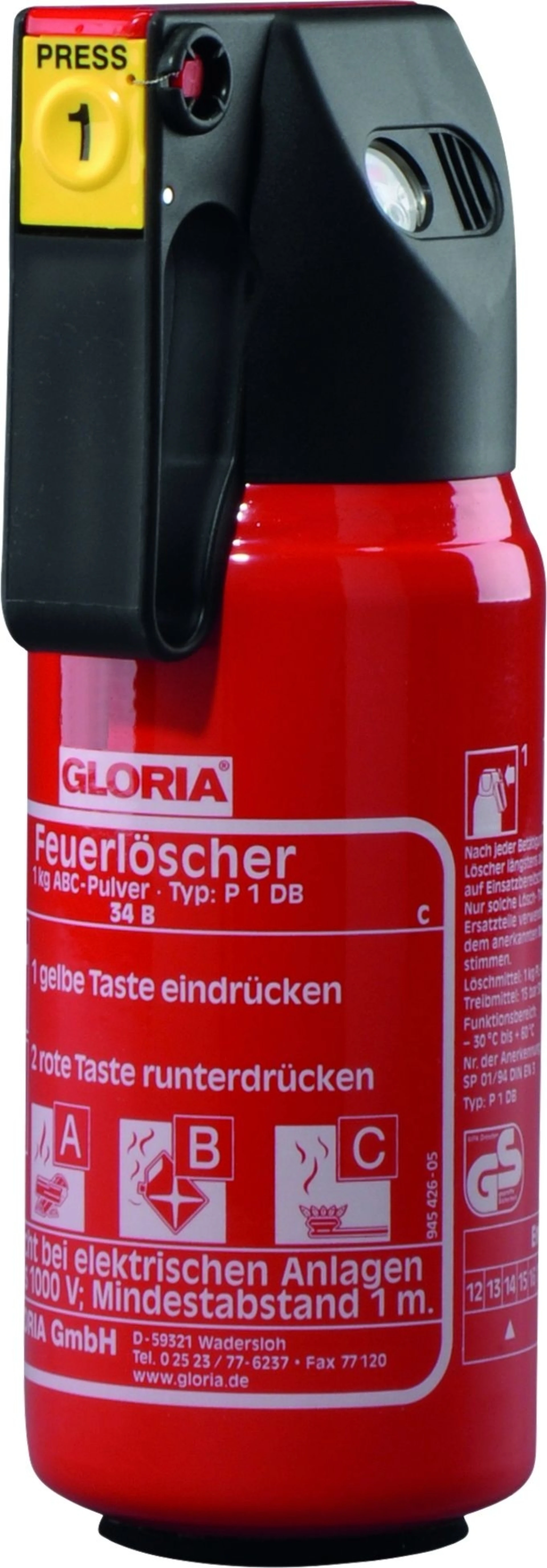 GLORIA Pulverfeuerlöscher GLORIA Pulverfeuerlöscher