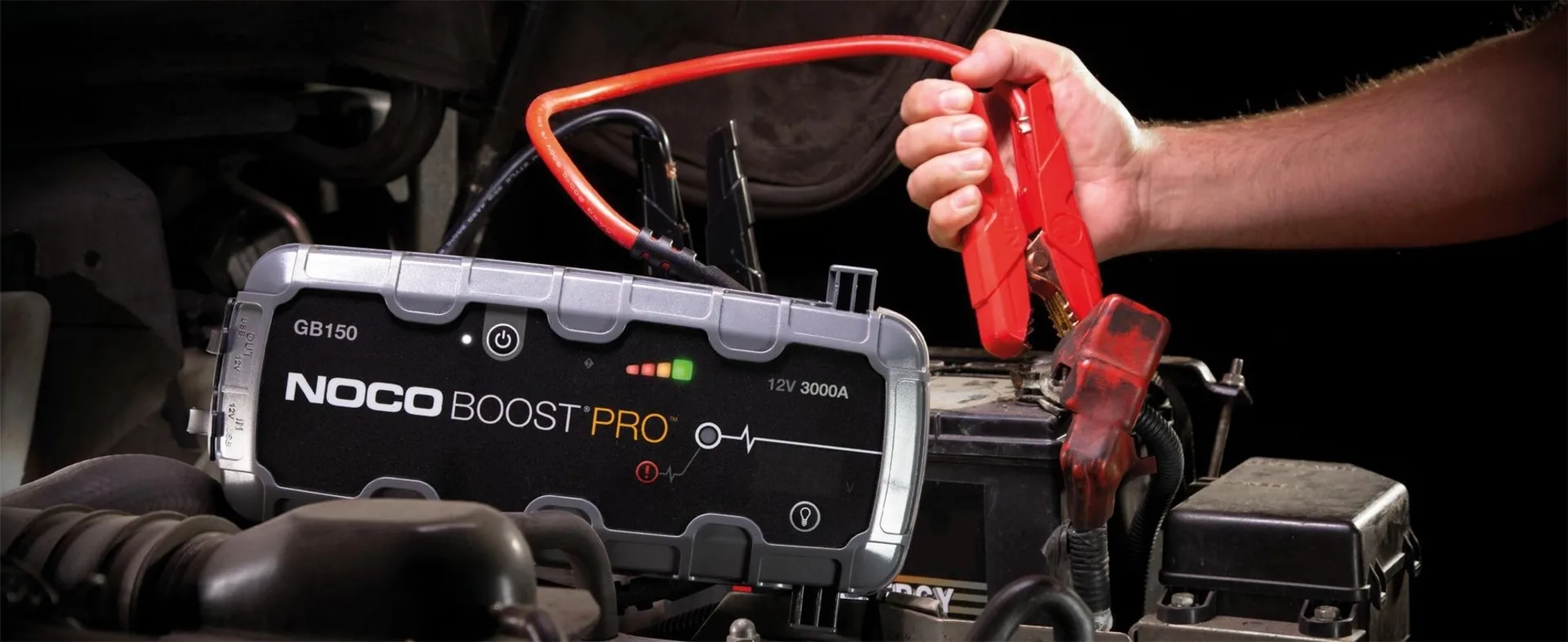 Noco - Boost Pro 12 V 3’000 A, mit 12 V 15 A Ausgang und USB-C 315 x 185 x 69 mm, IP65