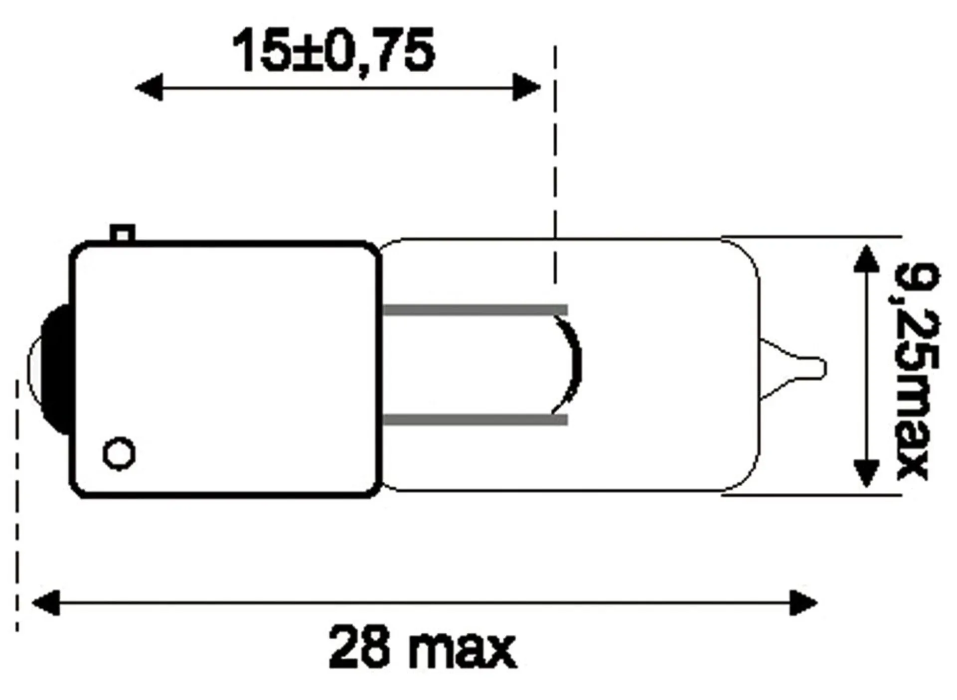 Jahn Glühlampe Halogen H6W 12V 6W BAX9s 12V 6W BAX9s H6W