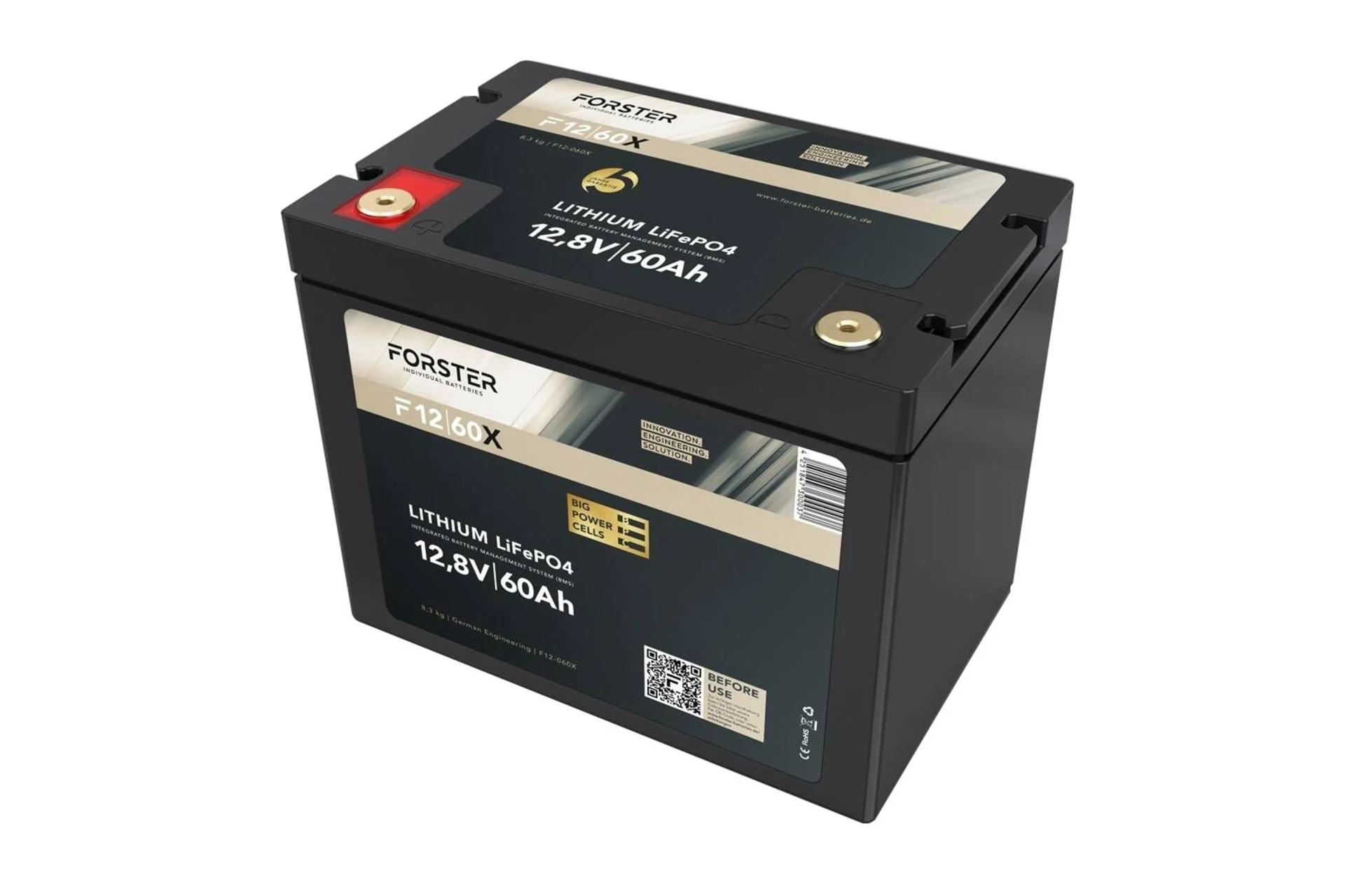 Forster LiFePO4 Lithium-Batterie 12 V 60 Ah High Power