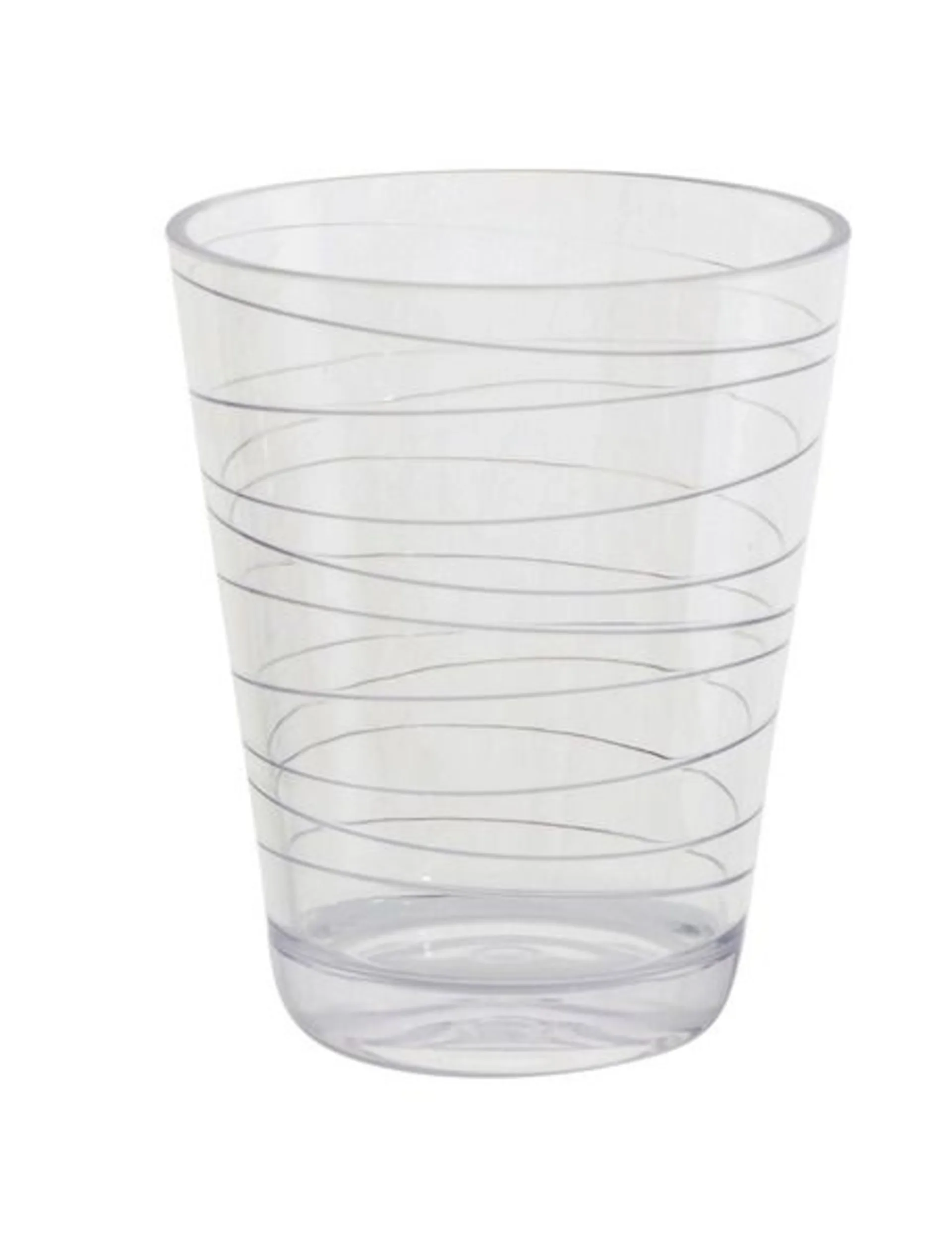 Gimex Wasserglas RETRO STRIPES, 2er Set, black + w
