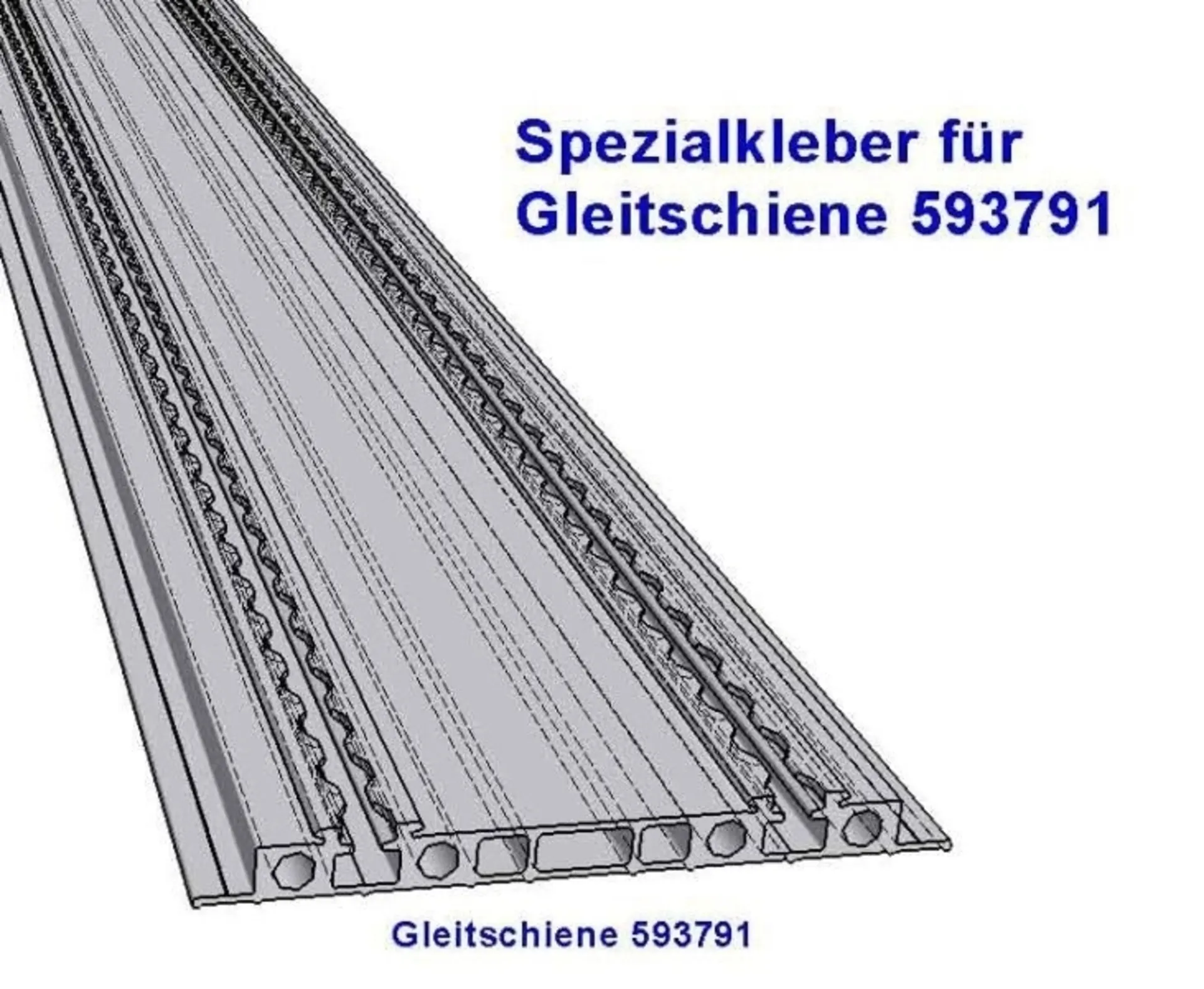 Spezialkleber für Gleitschiene 59379/593791 (2 Stück pro Meter)