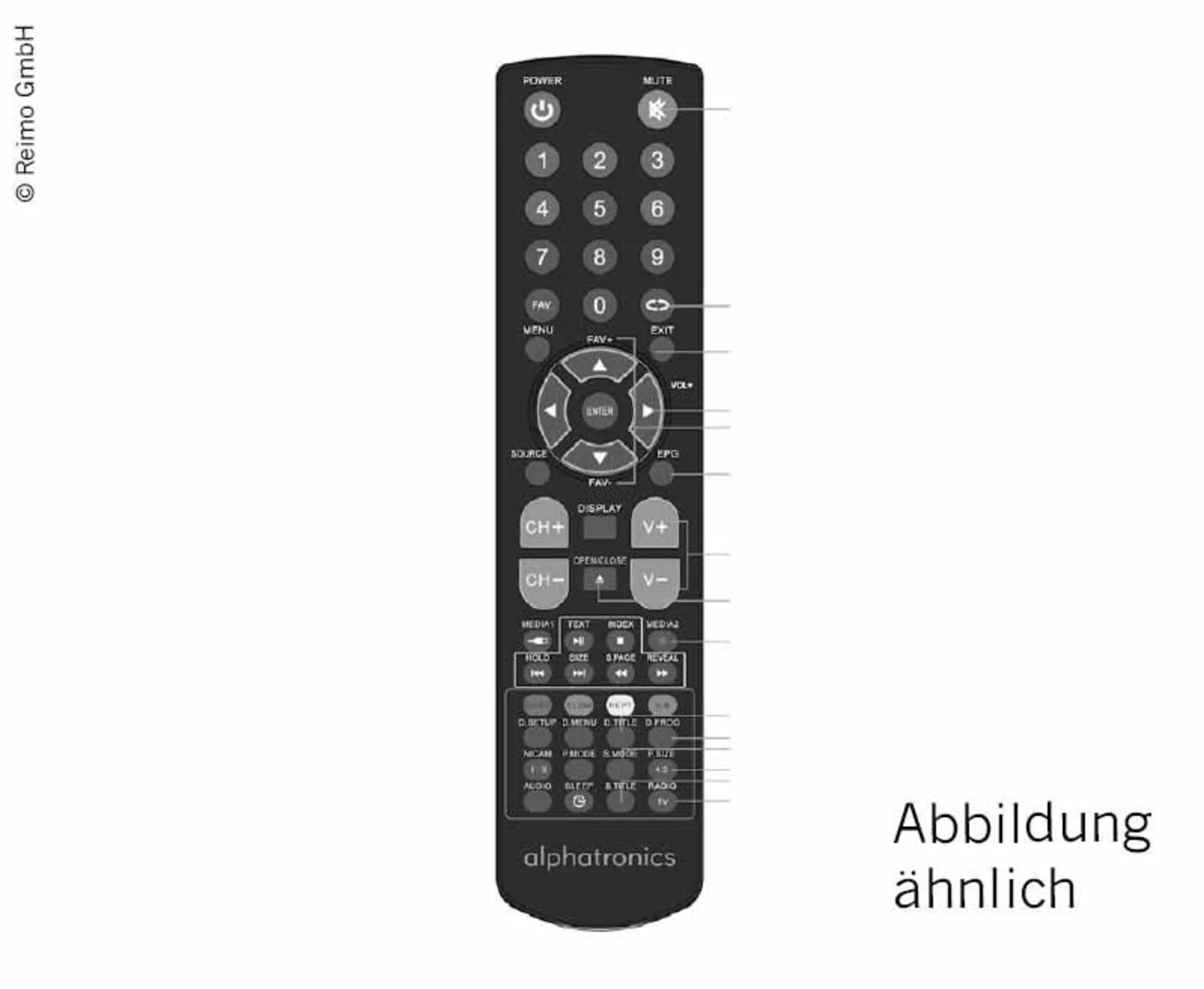 Alphatronics Fernbedienung