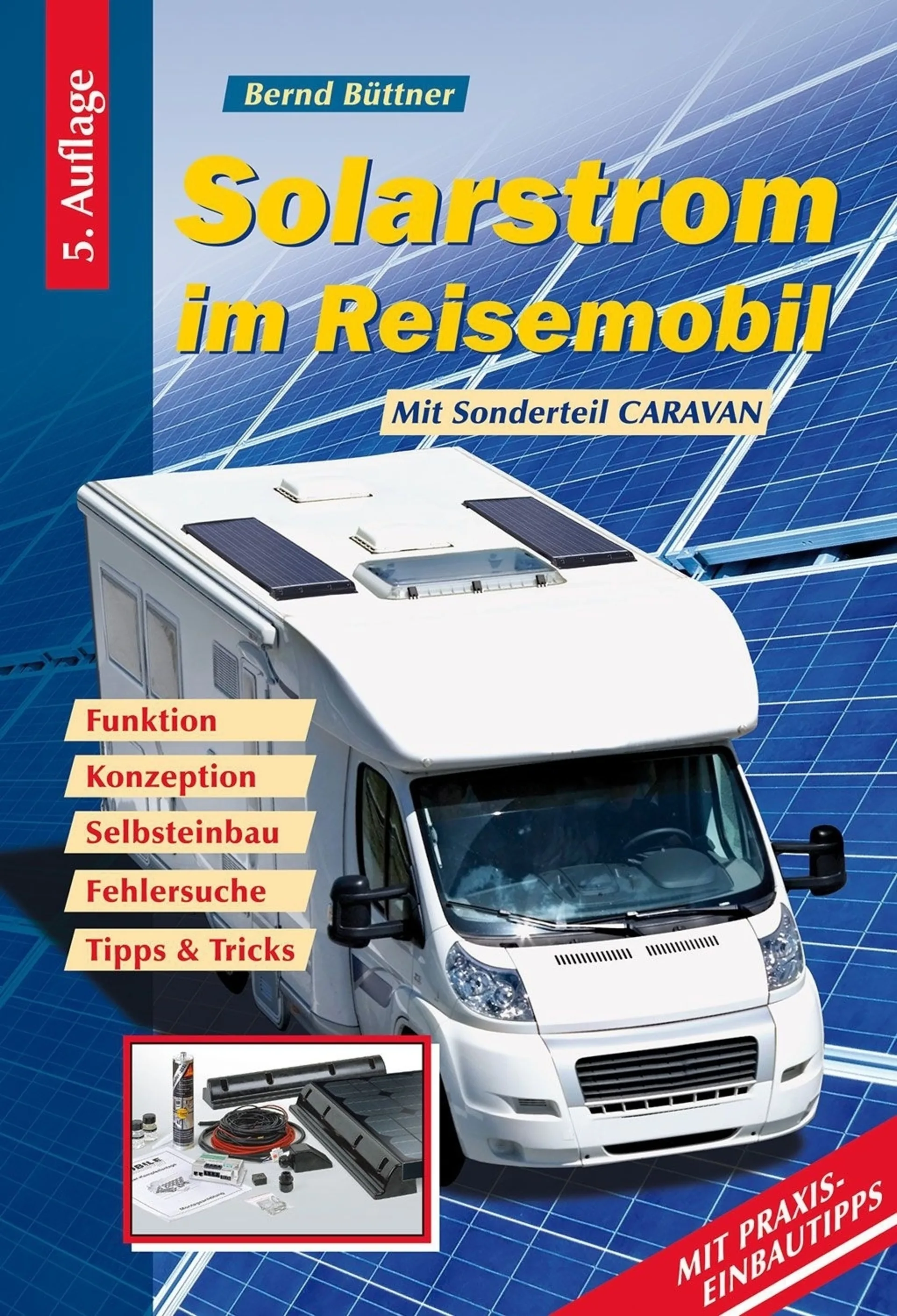Livre pratique Büttner Guide de l'énergie solaire dans le camping-car