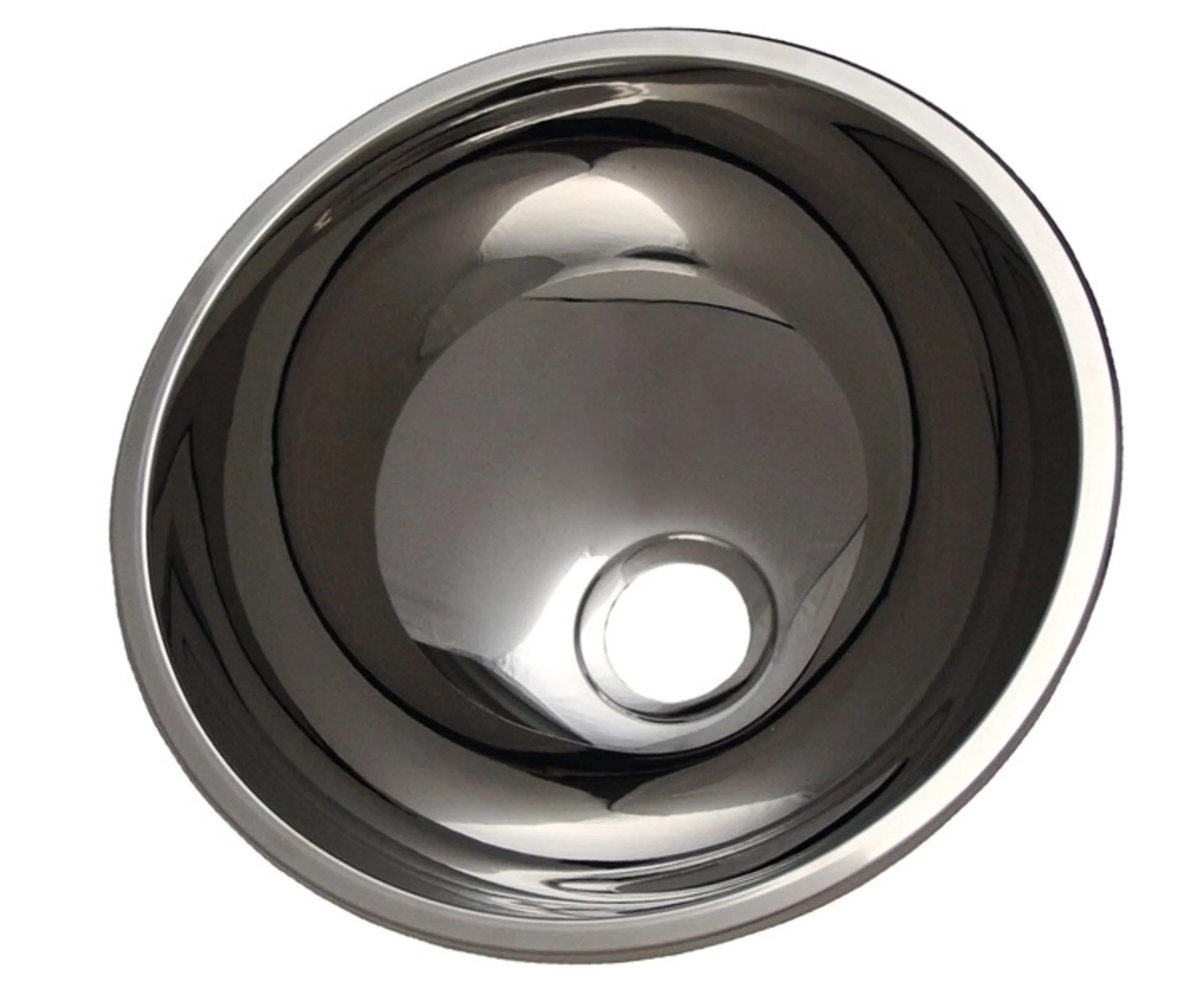 Evier rond en acier inoxydable d'une profondeur de 140mm et d'un diamètre de 300mm Evier rond en acier inoxydable d'une profondeur de 140mm et d'un diamètre de 300mm