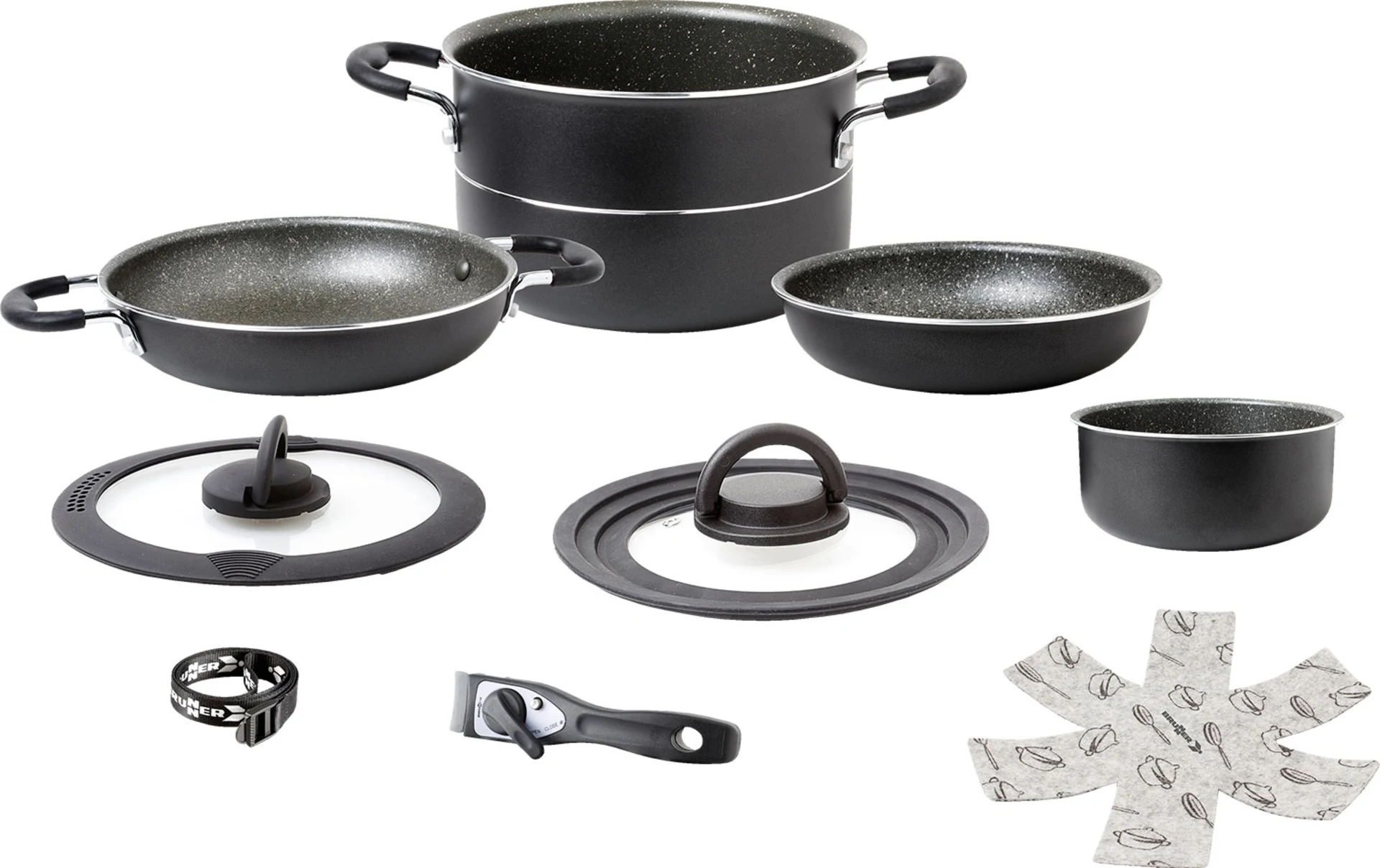Brunner Ø 24 cm Pirate Vacublock Kochtopfset 8-tlg.