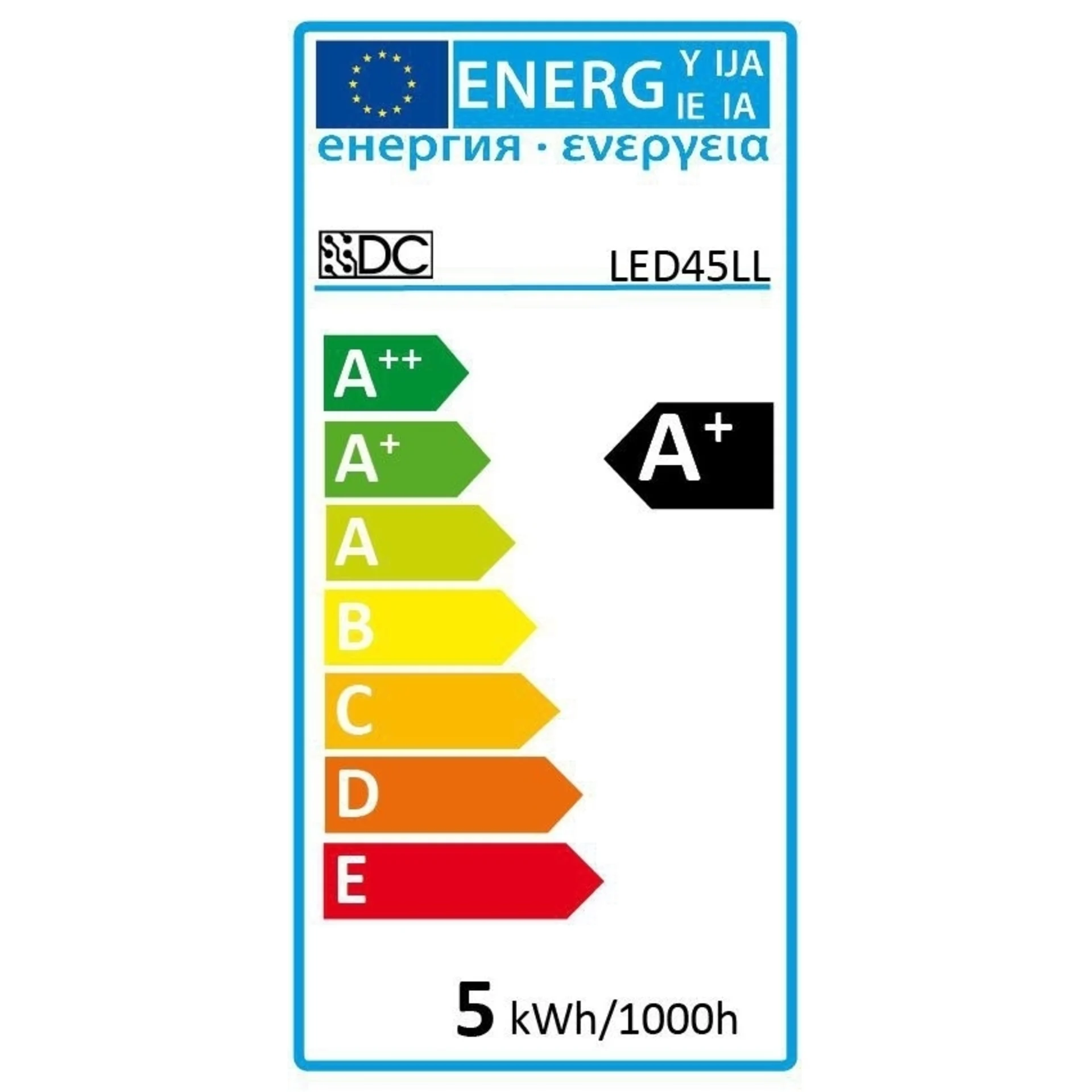Rampe lumineuse mate, blanc chaud, 25 cm, 45 SMD