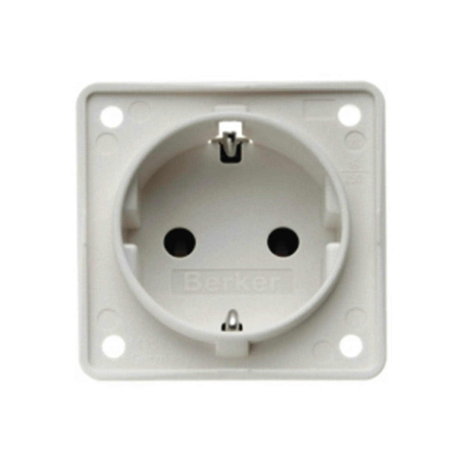 Berker INTEGRO hellgrau Einbausteckdose 230V