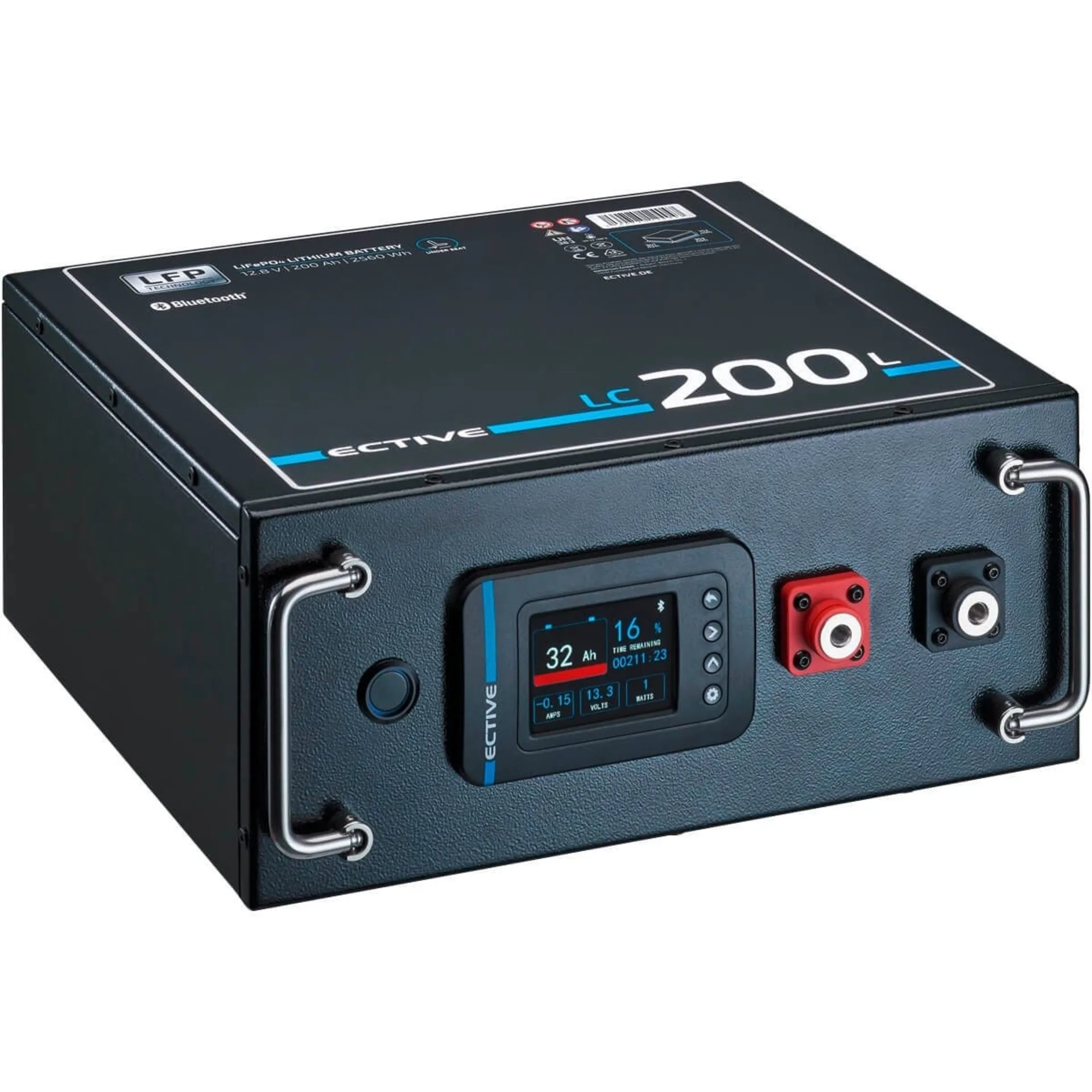 Batterie d'alimentation au lithium ECTIVE LC 200 SLIM BT 12 V LiFePO4, 200 Ah
