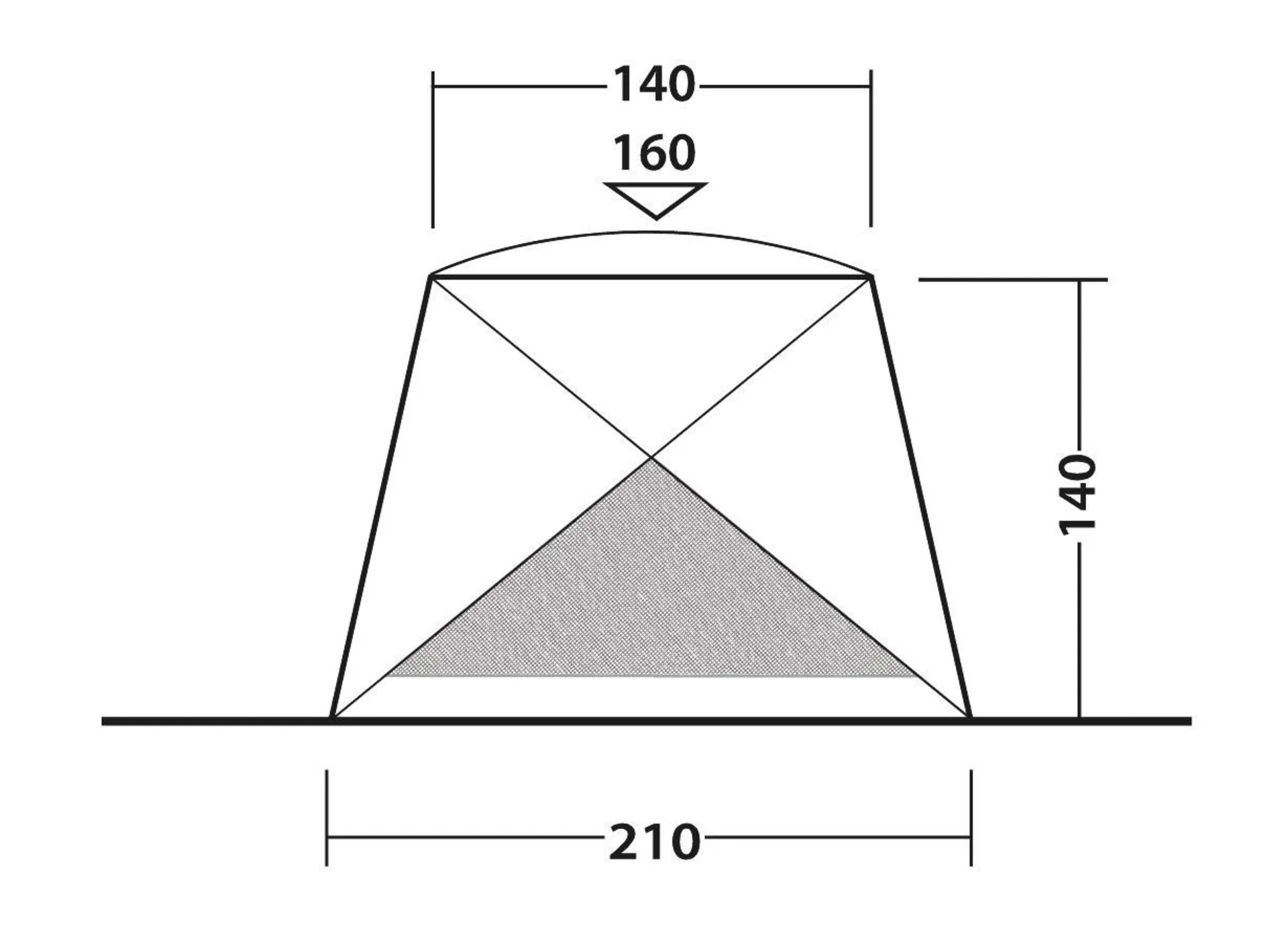 Outwell Beach Shelter Compton 2 Strandzelt für 2 Personen