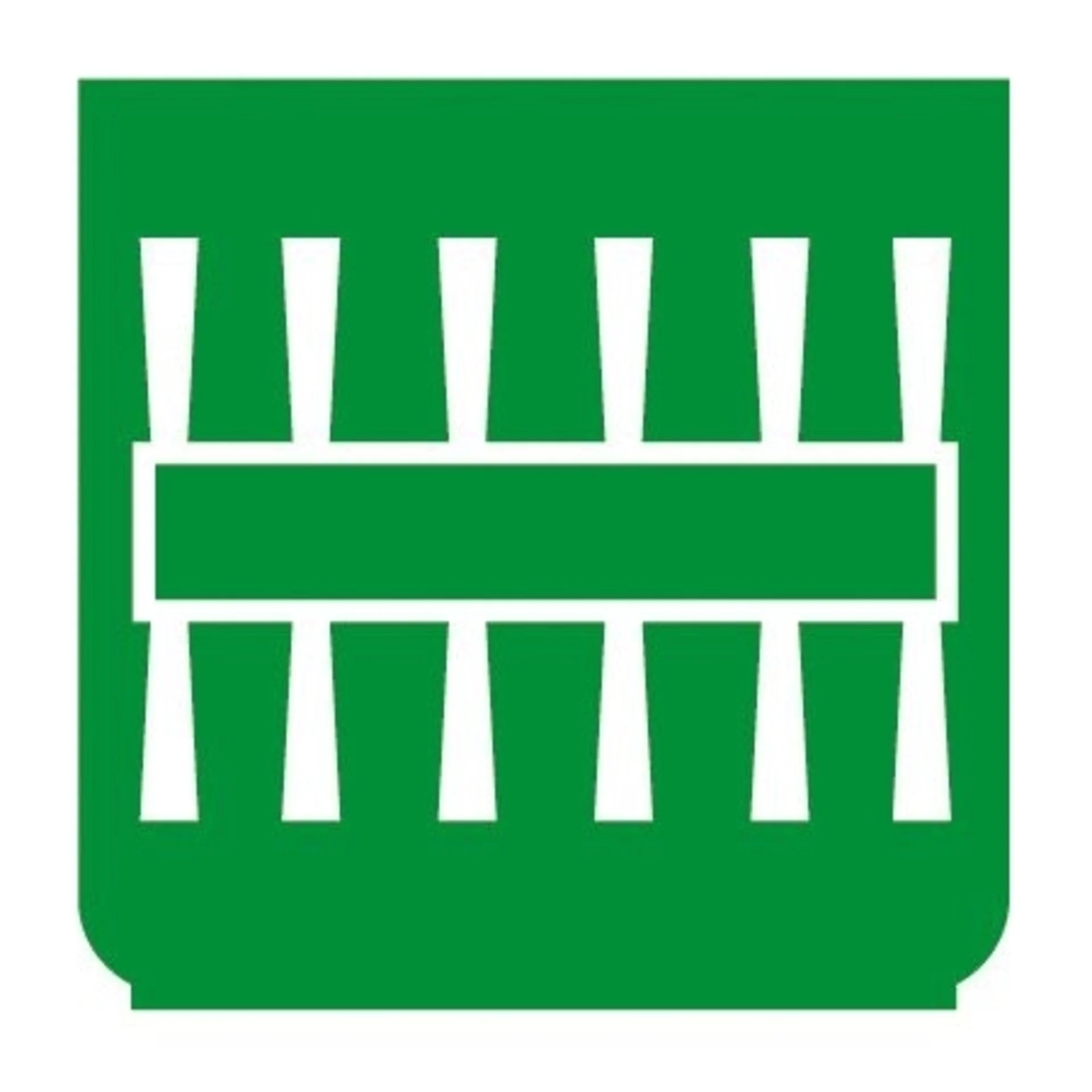 Emblem - Doppelbesen grün