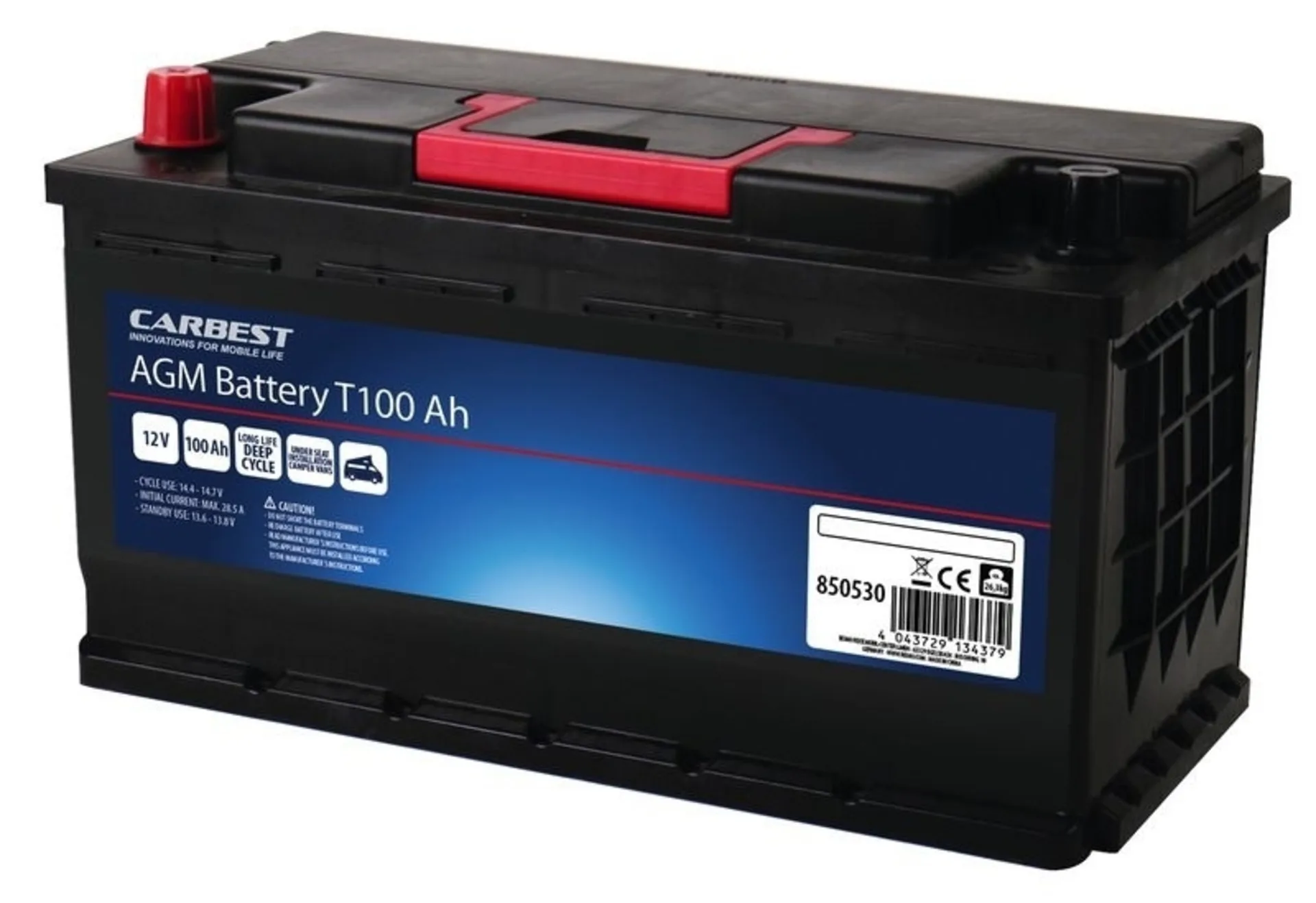 AGM-T-Power Line Batterie 100 Ah für Reisemobile