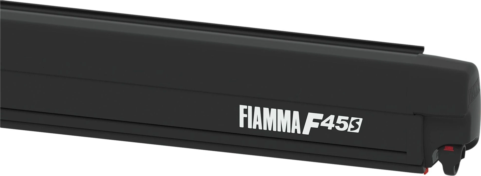 Fiamma F45s 325 Wandmarkise Gehäusefarbe Deep Black Tuchfarbe Royal Grey 3,25 m