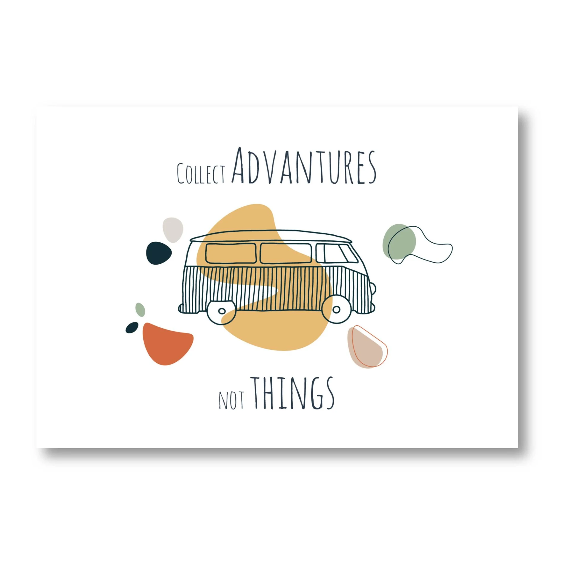 Advanture Shop Postkarte Collect Advantures not Things 14,8 x 10,5 cm