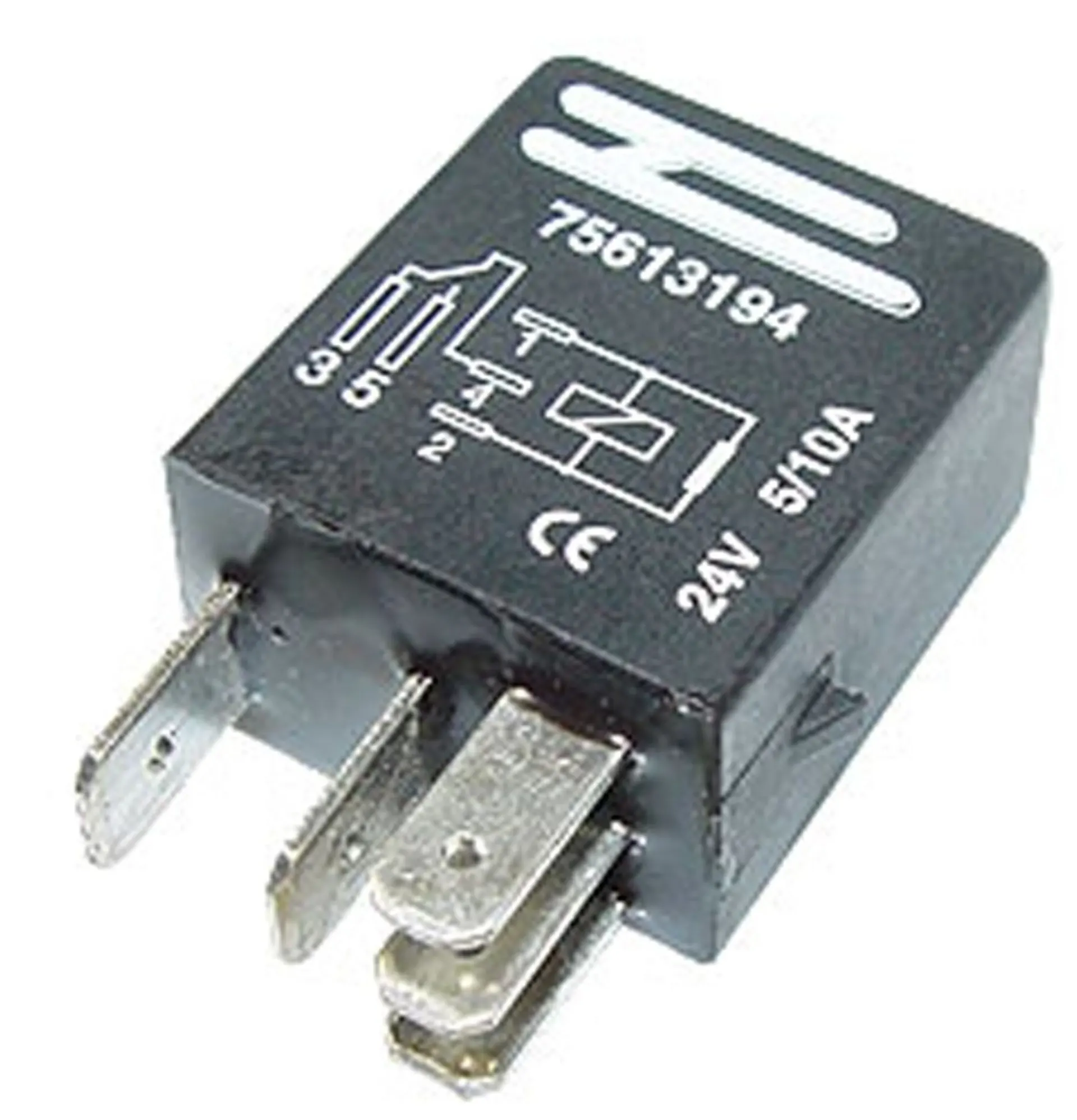 Micro-Relais Wechsler 24V 10/15A, mit Widerstand