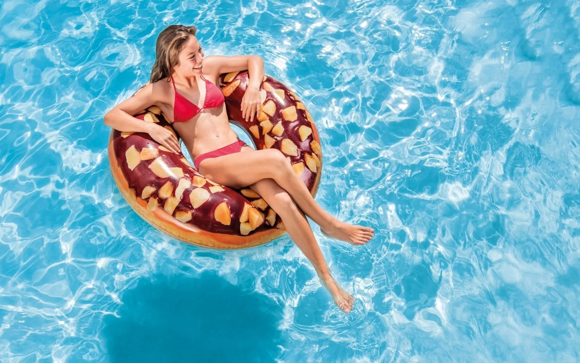 Intex Schwimmring Donut Schoko