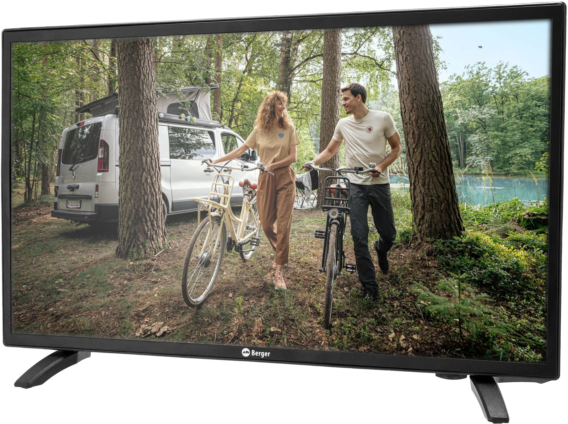 Berger Smart TV 24 Zoll Classiq Fernseher mit Triple Tuner und 12 / 24 V