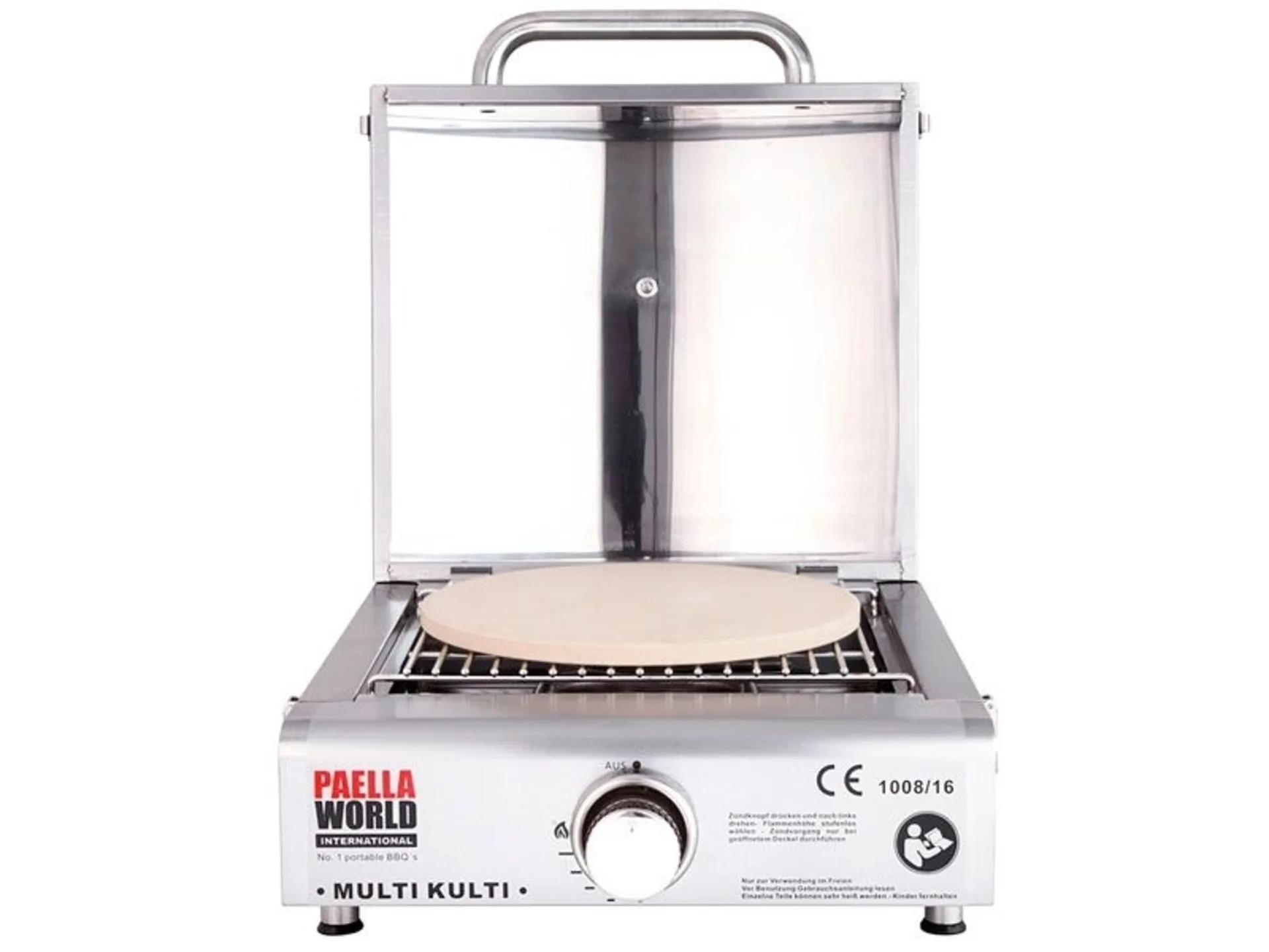All Grill Multi Kulti Set 3 mit Zündsicherung Pizzahaube und Pizzastein