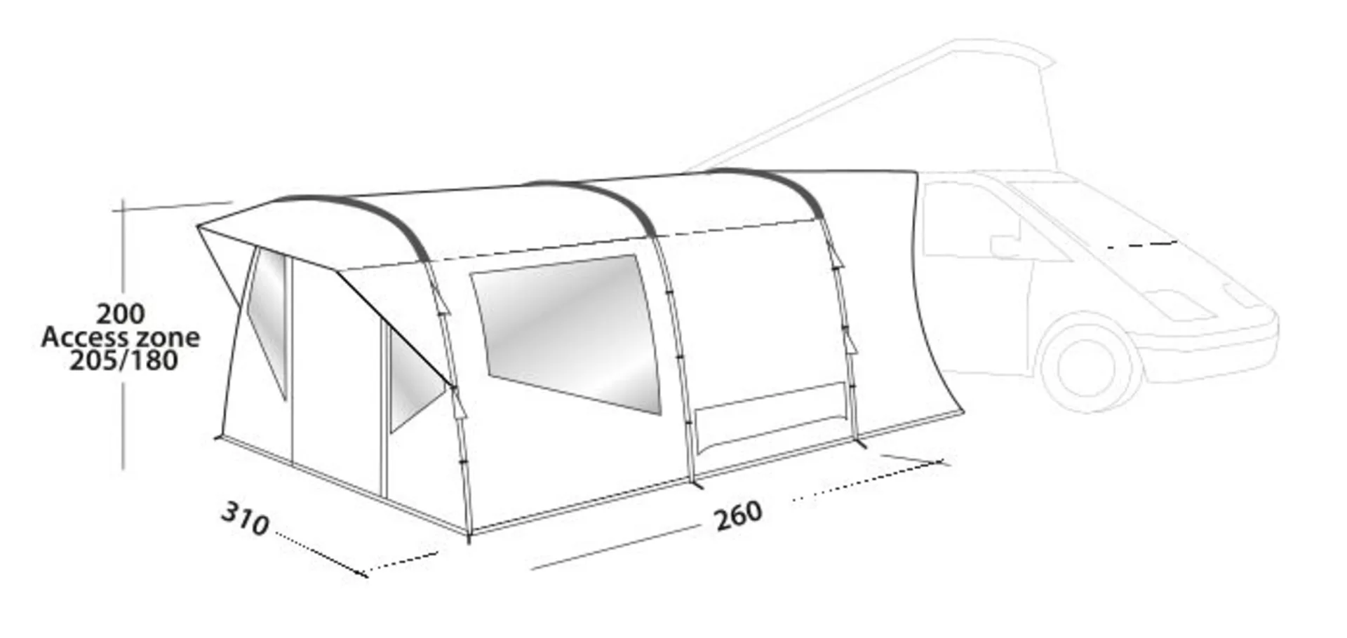 Easy Camp Wimberly Busvorzelt 2 Personen