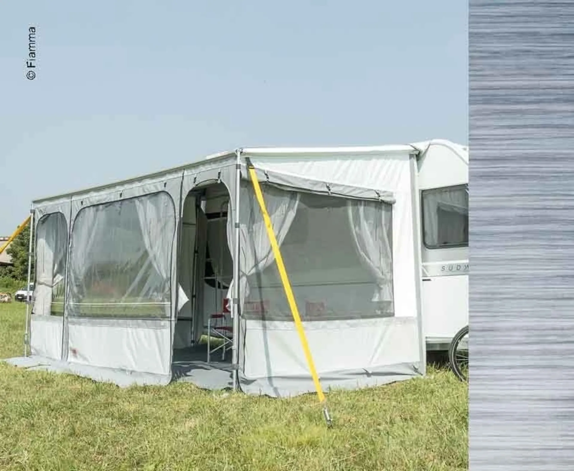 Fiamma Caravanstore XL ZIP 360 Markise für Vorzelt ZIP Tuchfarbe Royal Blue 360 cm