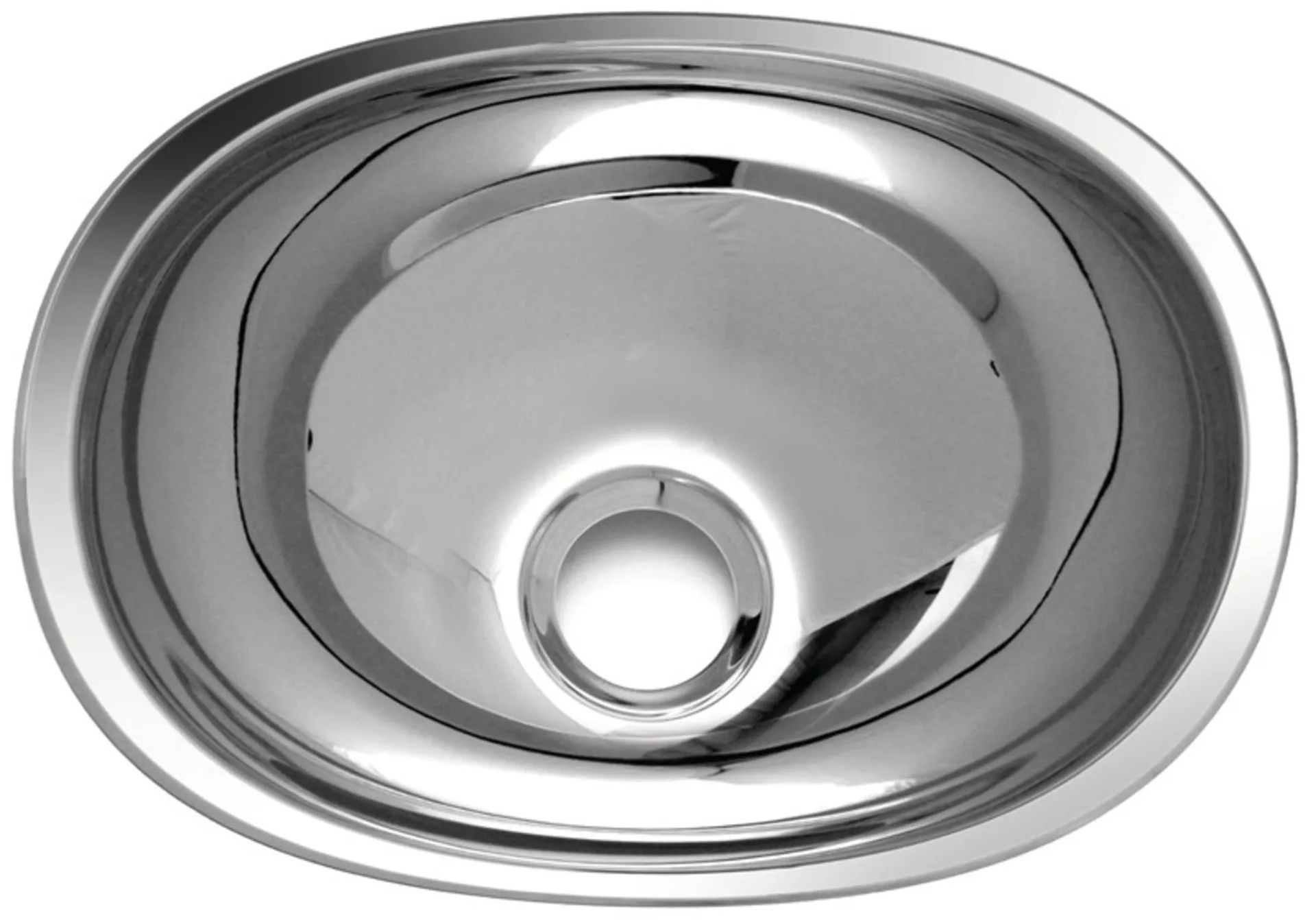 Vasque en acier inoxydable ovale polie Vasque en acier inoxydable ovale polie