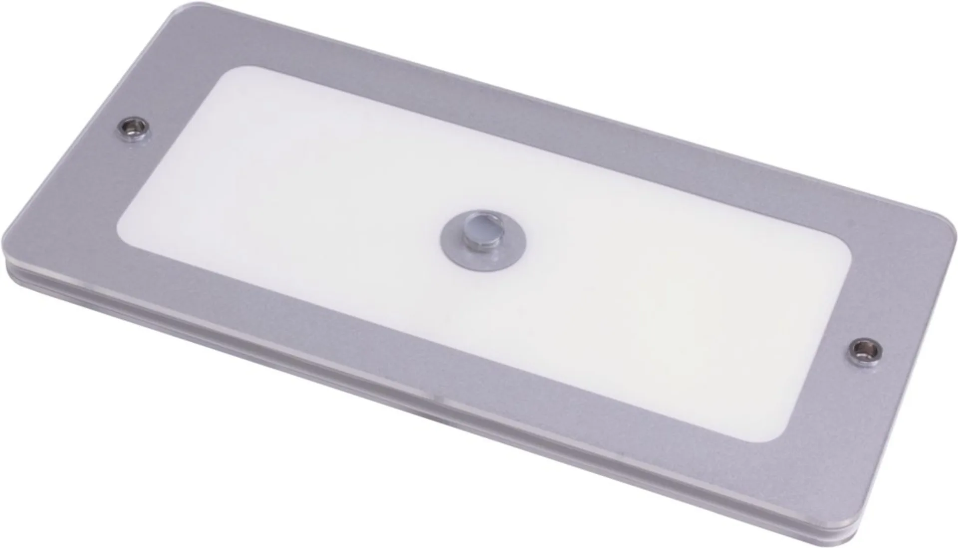 Dimatec LED Deckenleuchte silber eckig