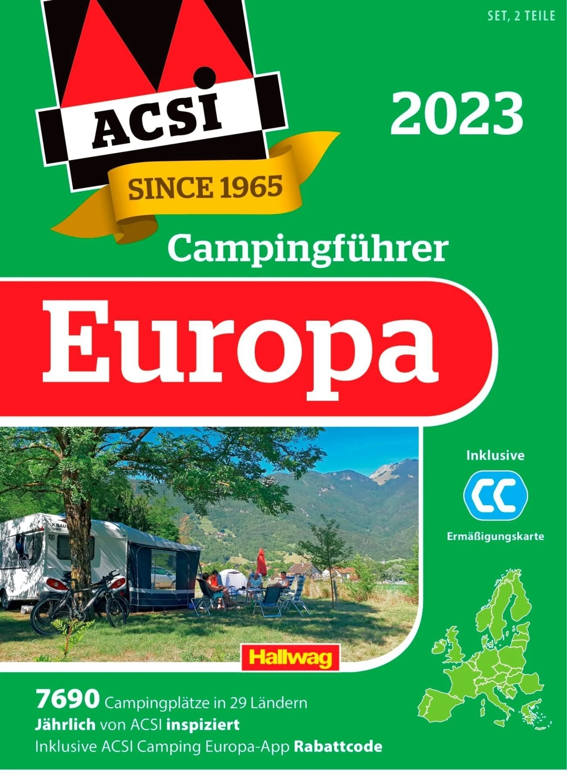ACSI Campingführer Europa 2023 inkl. CampingCard E