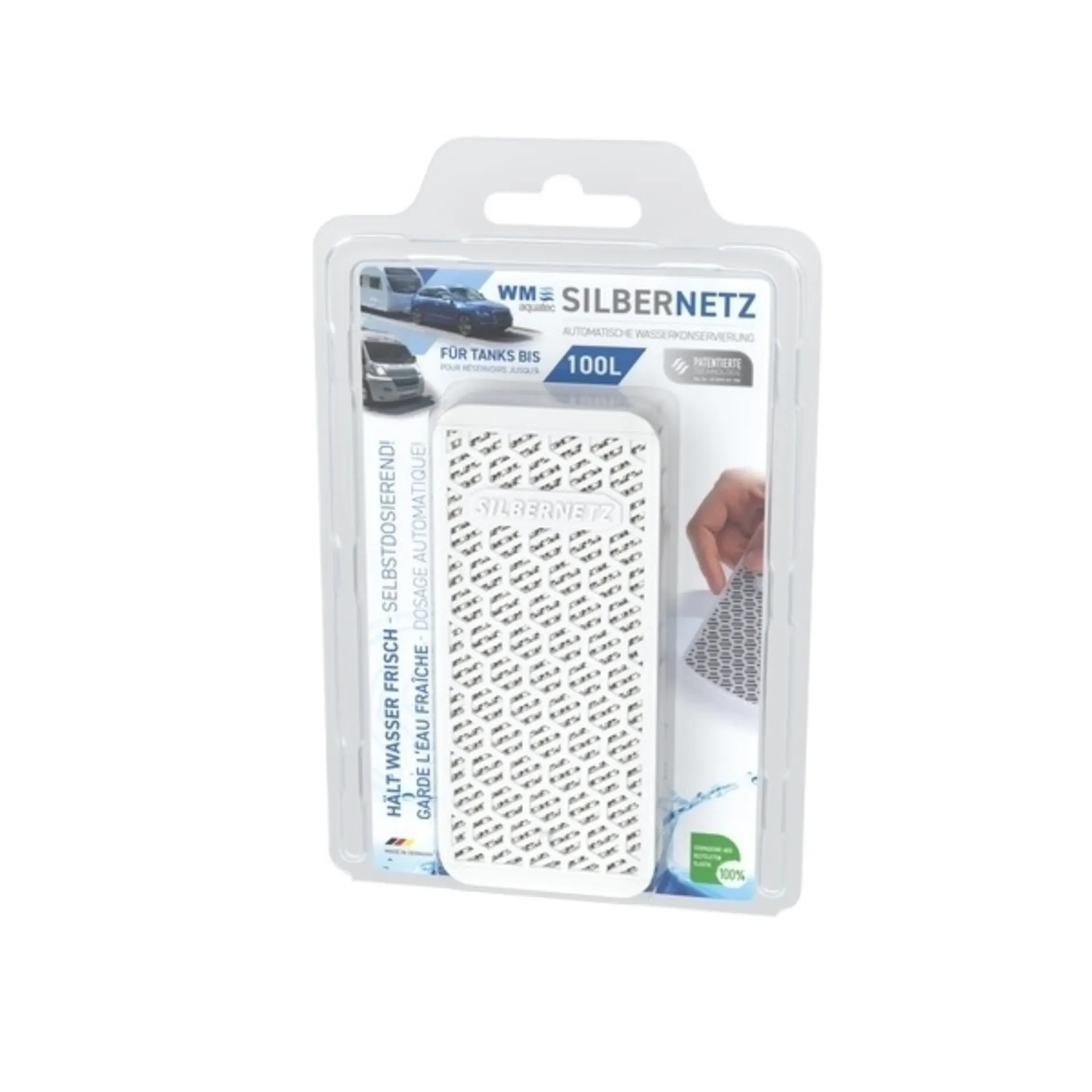 Emballage en filet d'argent pour les réservoirs de 160L pour la conservation de l'eau Emballage en filet d'argent pour les réservoirs de 160L pour la conservation de l'eau