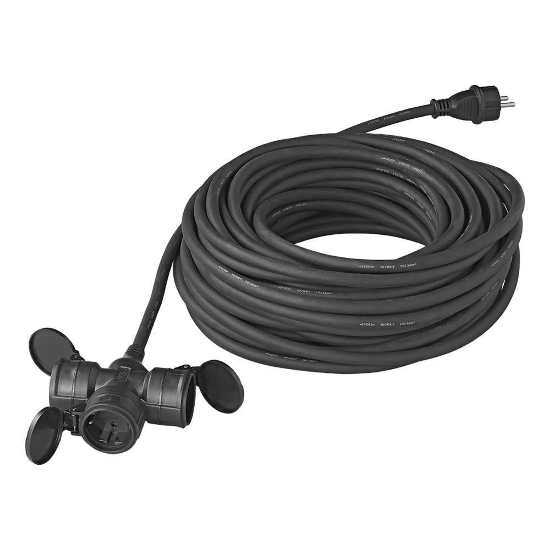 PAT 3fach Steckdose Schuko 3 x 2,5mm² 20 Meter