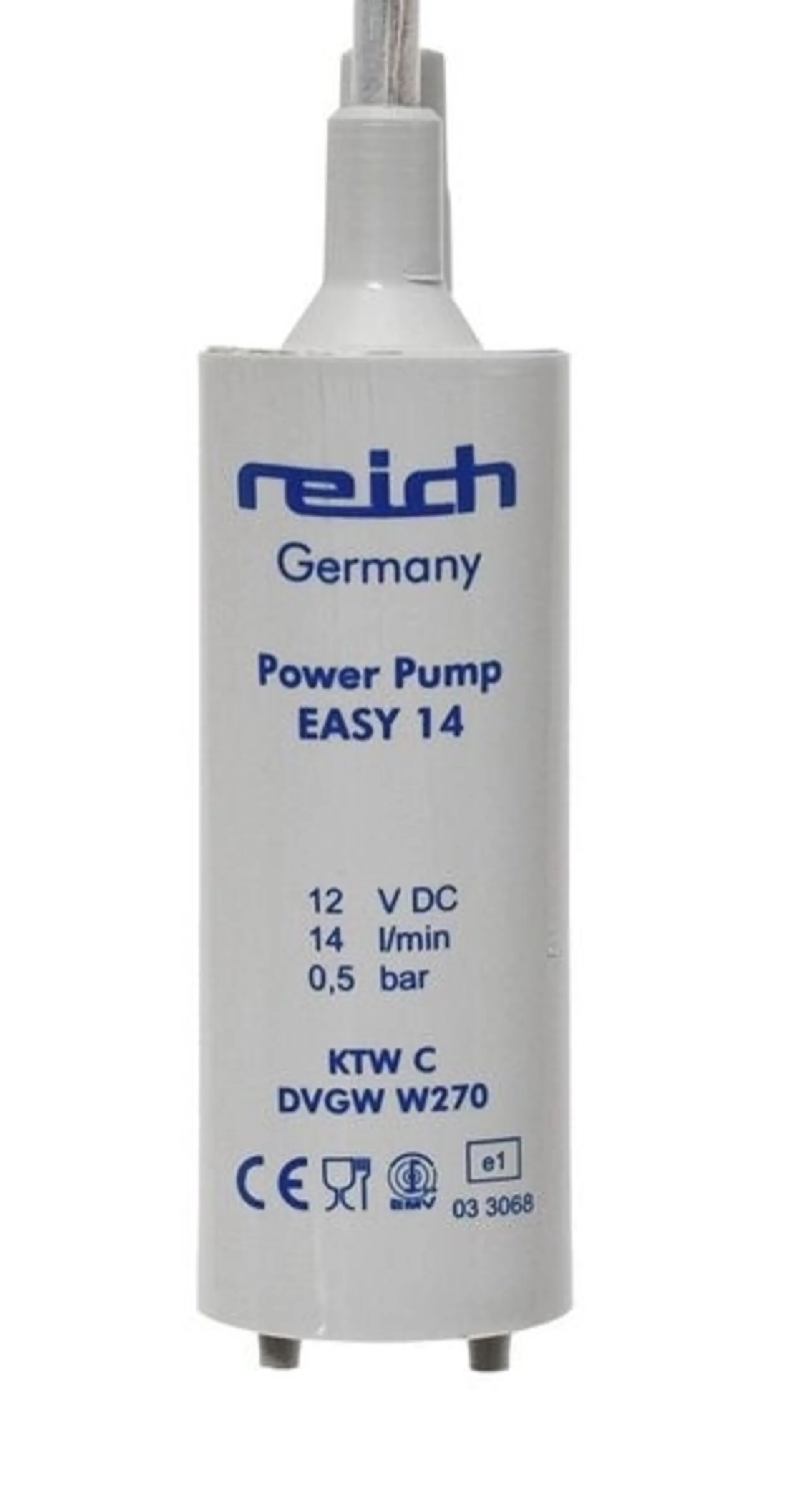 Tauchpumpe mit Rohrstutzenanschluss für Schlauch und Trinkwasserkonformität