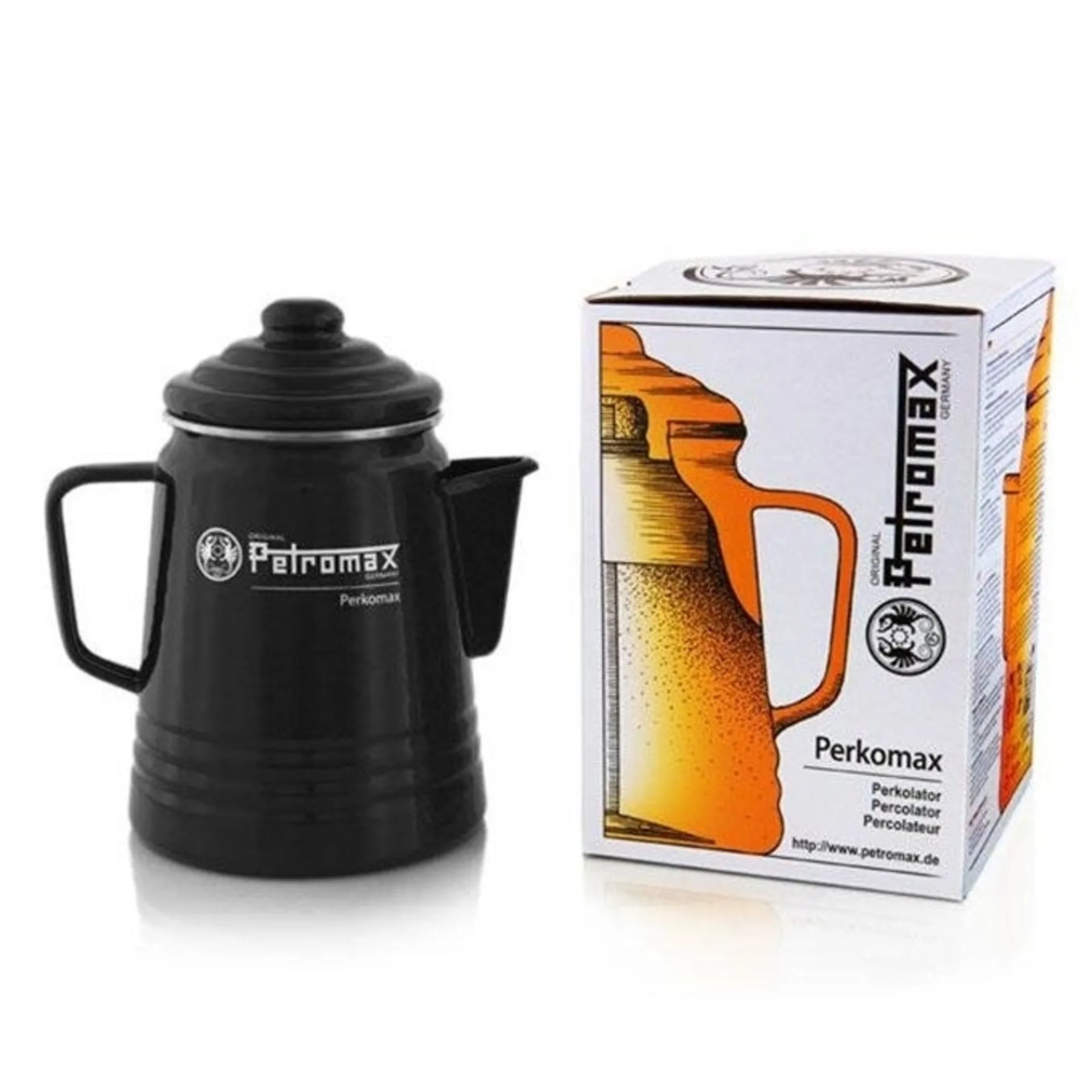 Petromax Perkomax Tee und Kaffee Perkolator 1,3 Liter schwarz